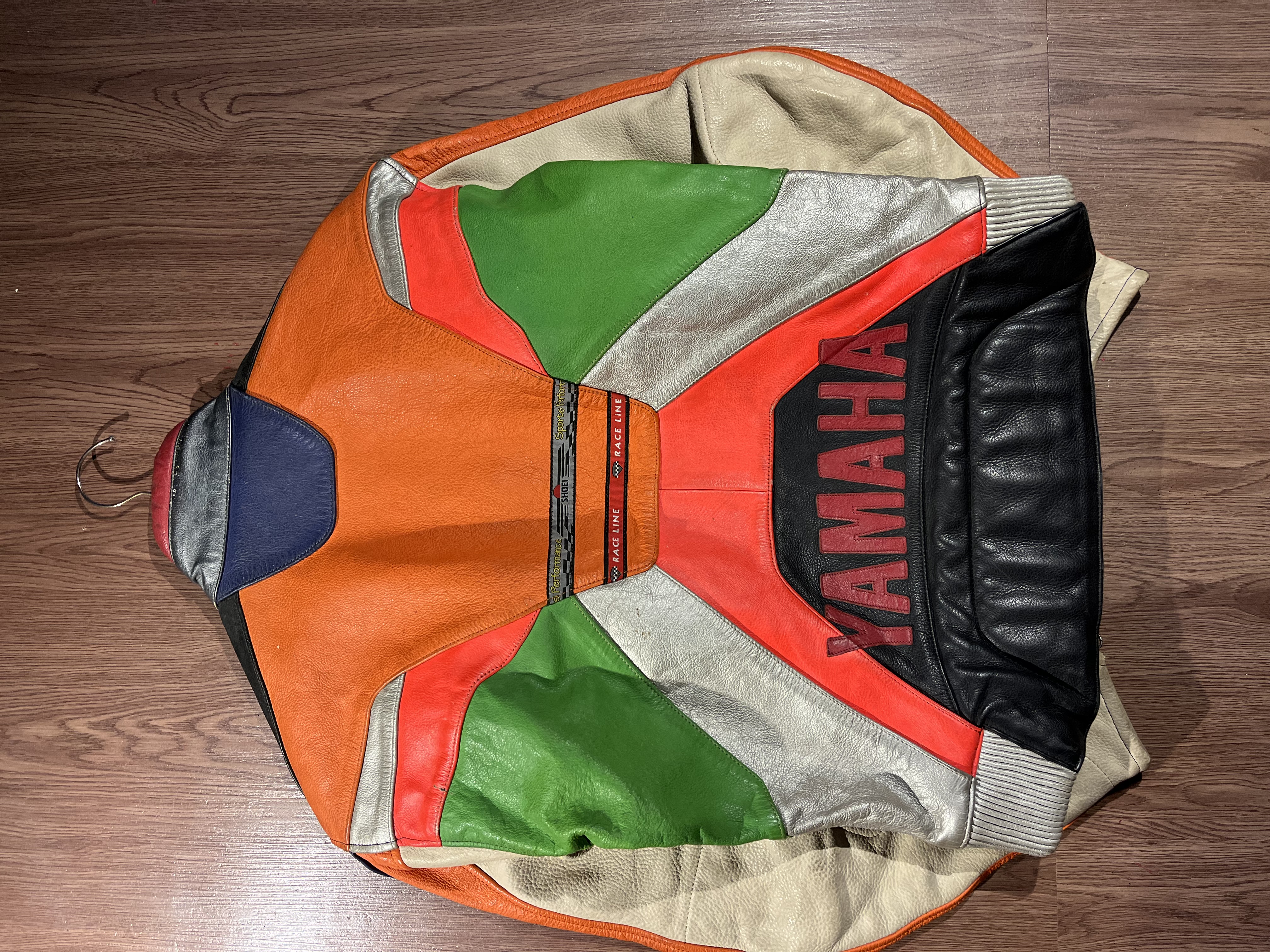 [S] Vintage Yamaha Genuine Leather Bikers Jacket
