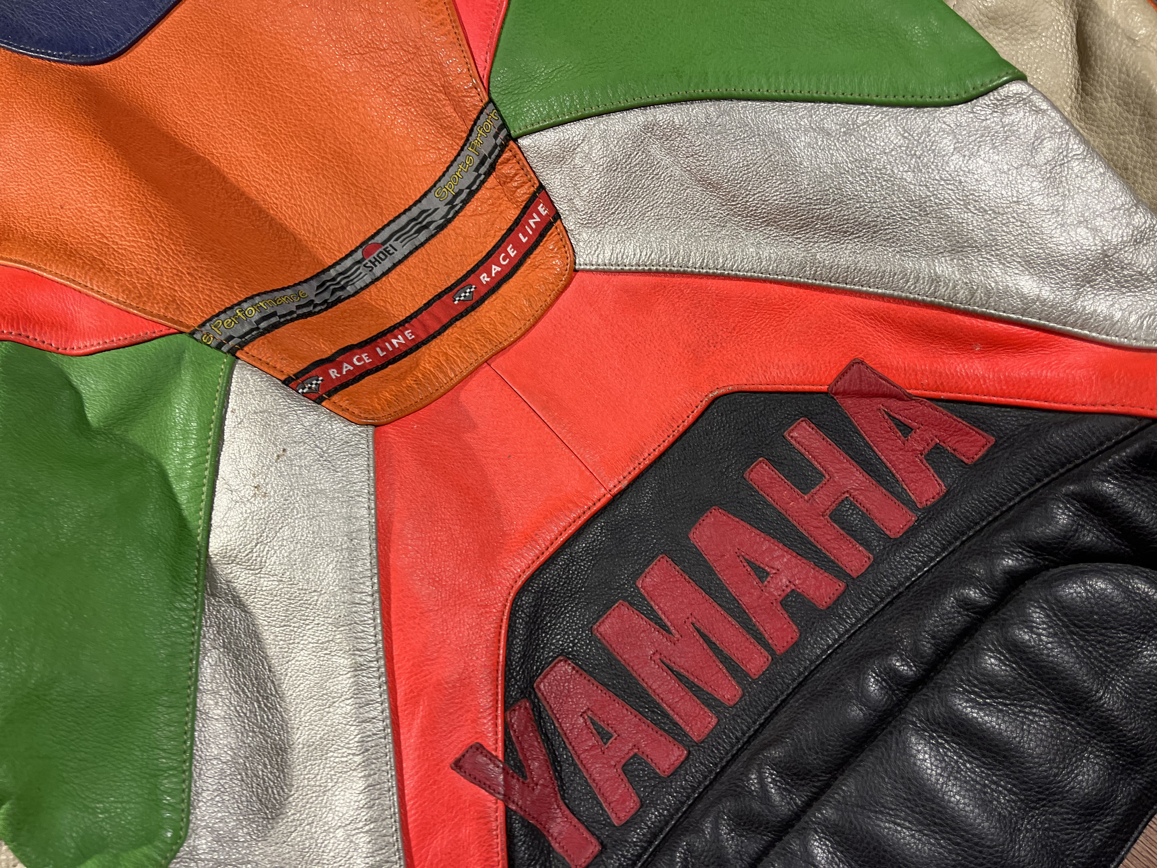 [S] Vintage Yamaha Genuine Leather Bikers Jacket