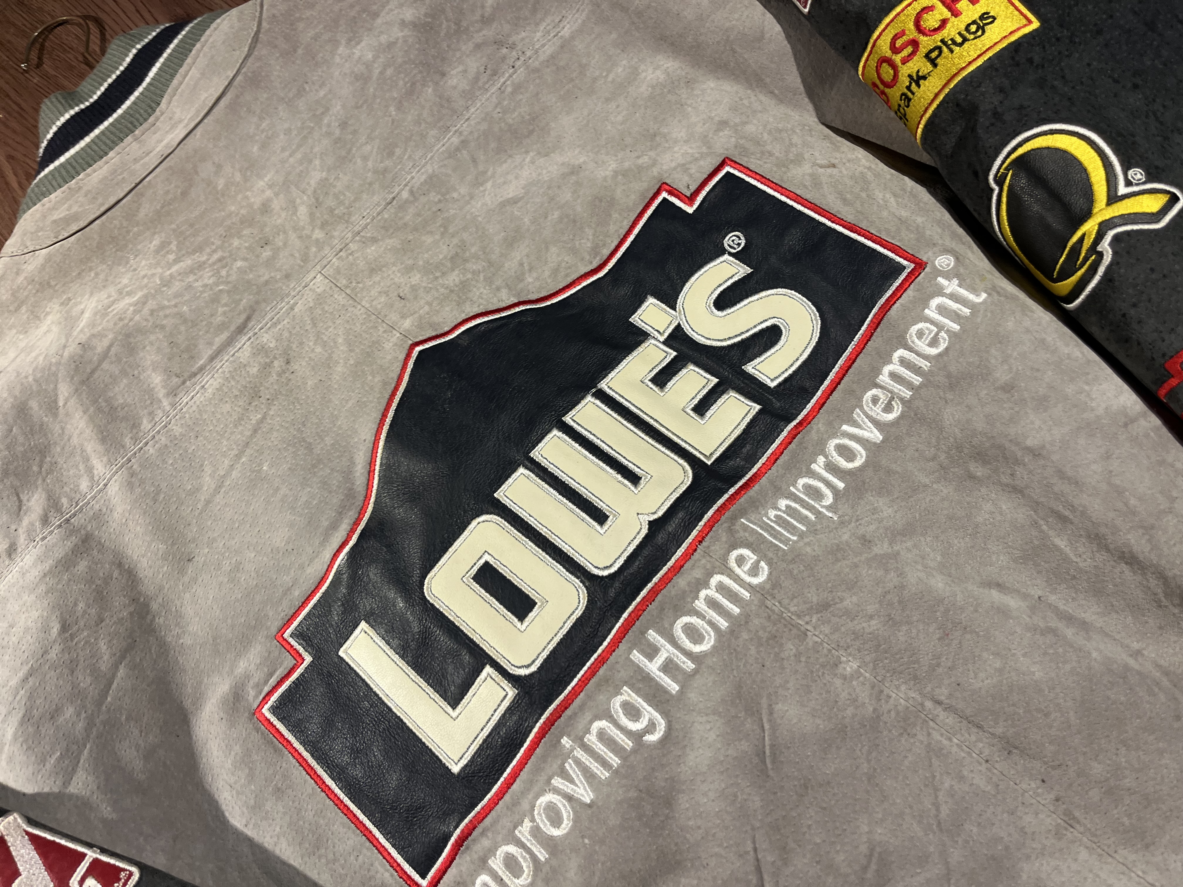 [XXL] LOWES FOR PROS 48 Jimmie Johnson Nextel Cup Champion Nascar Leather Jacket by Chase Authentic