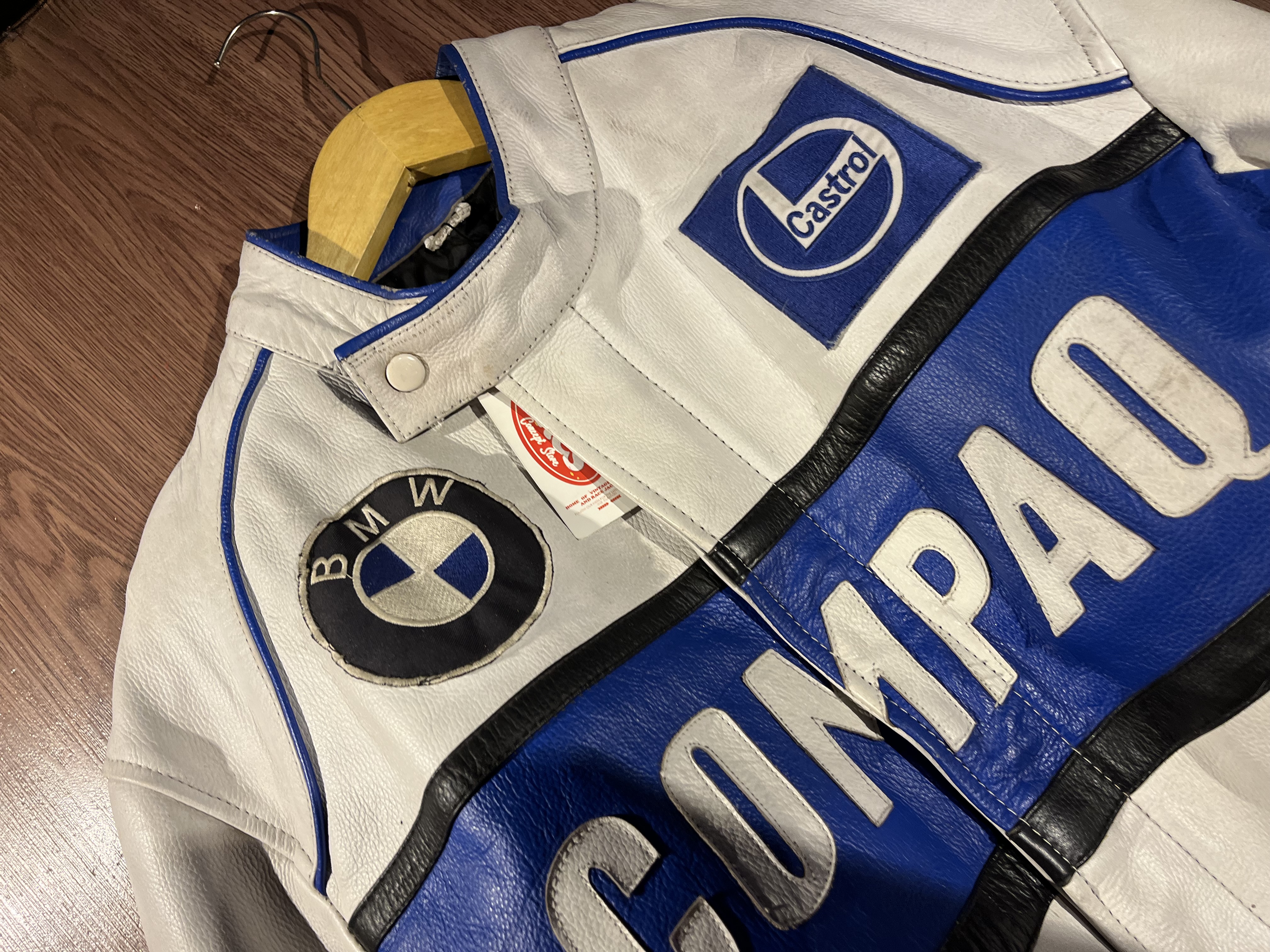 [XL] Bmw Compaq Genuine Leather Race Jacket