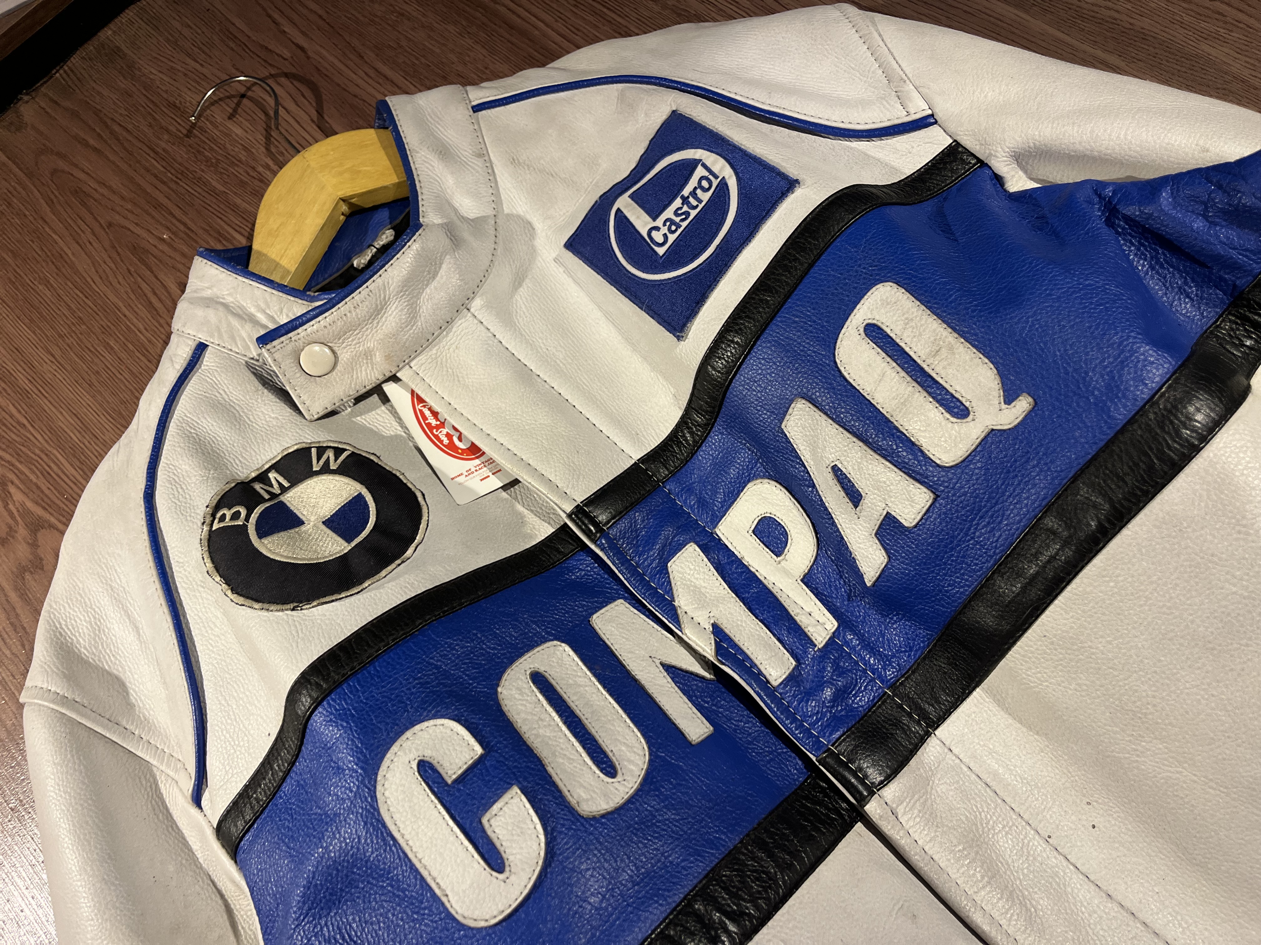 [XL] Bmw Compaq Genuine Leather Race Jacket