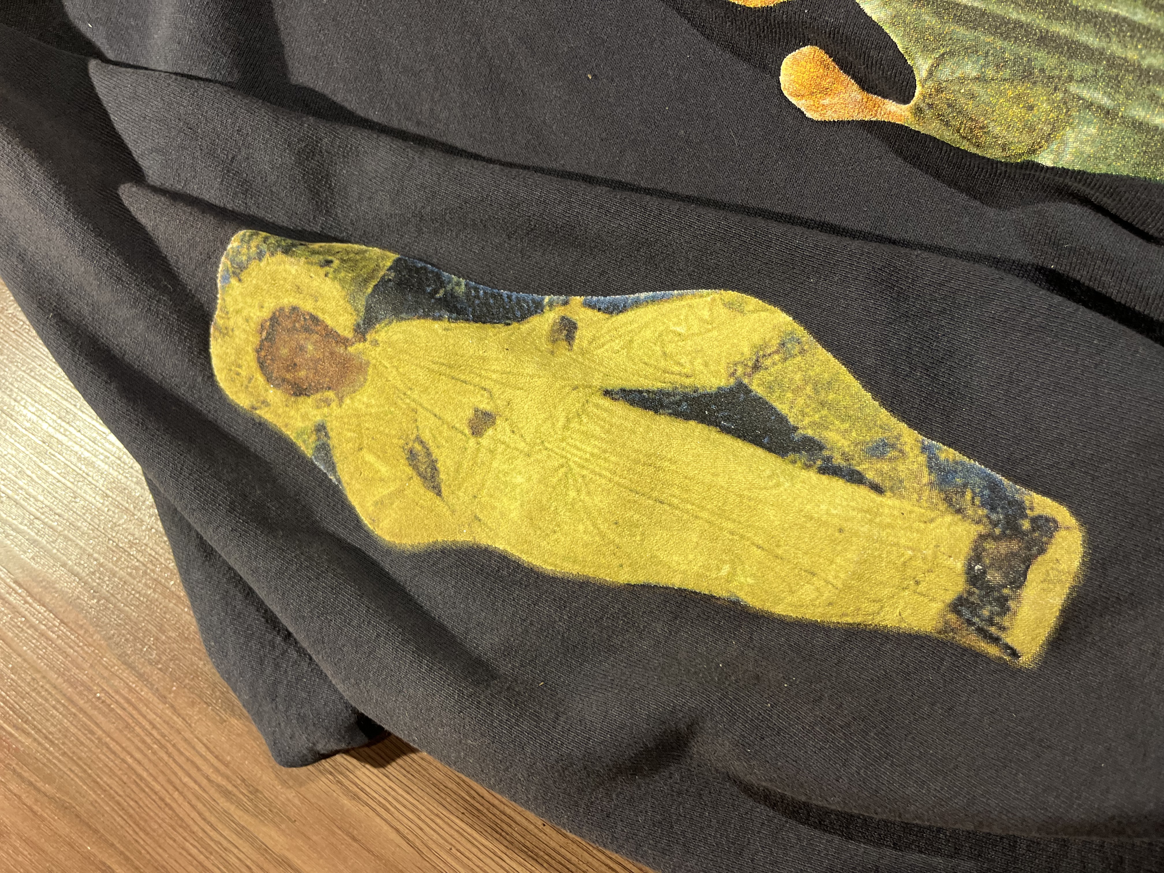 [L] Yeezy Jesus Is King Cross Crewneck II FW 2019 Washed Navy (near black) 