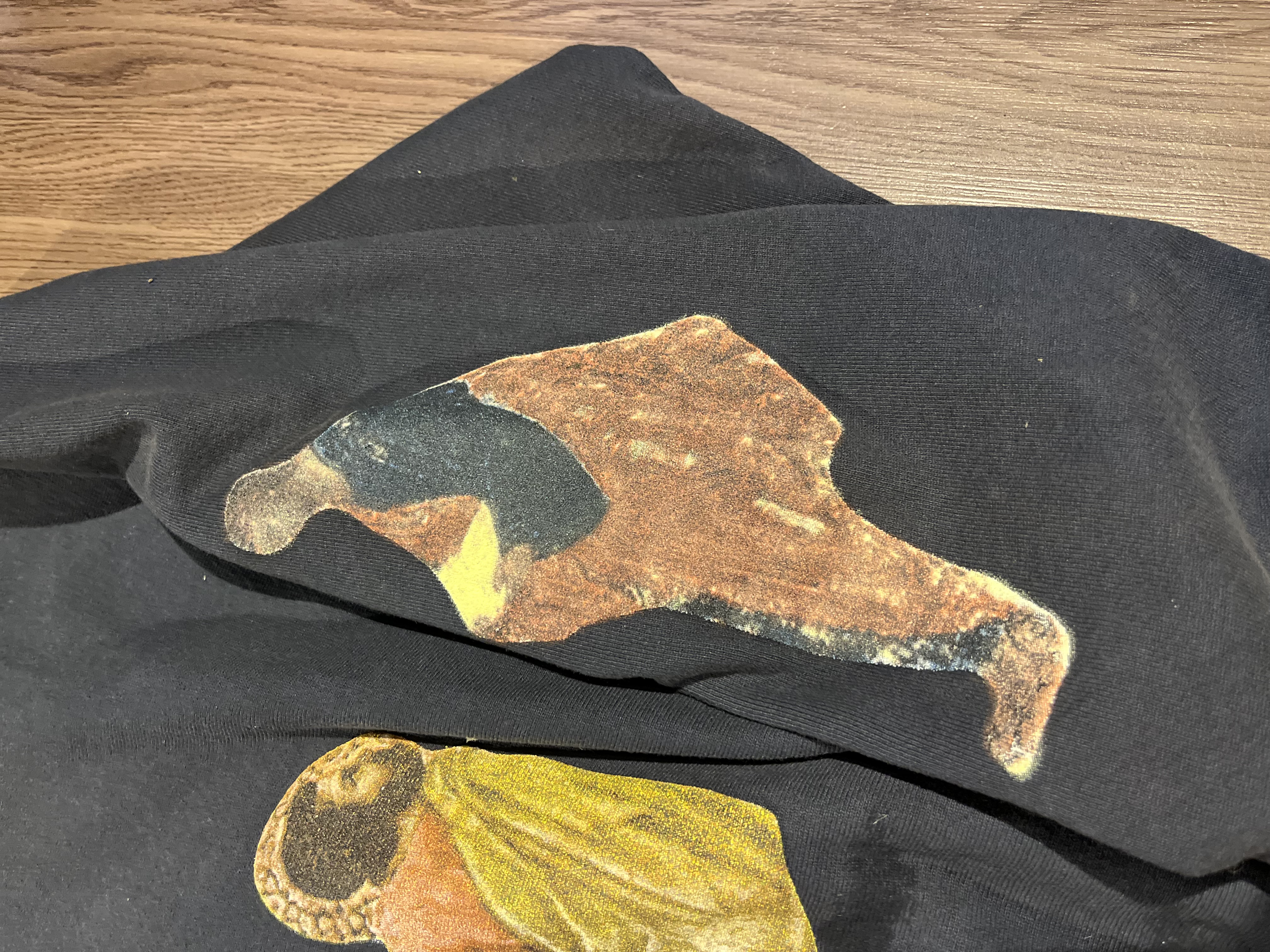 [L] Yeezy Jesus Is King Cross Crewneck II FW 2019 Washed Navy (near black) 