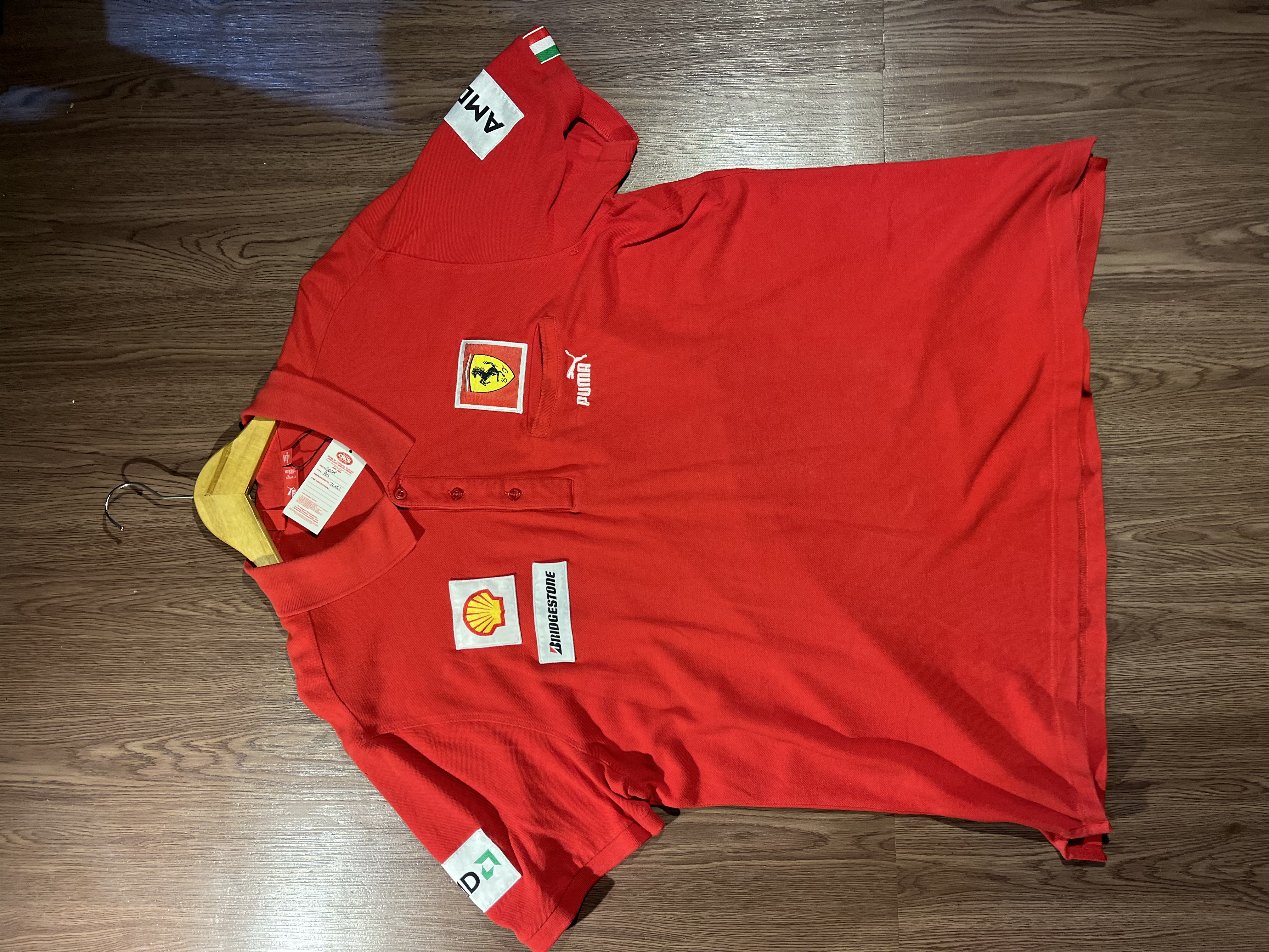 [L] Puma Ferrari Team Polo Shirt