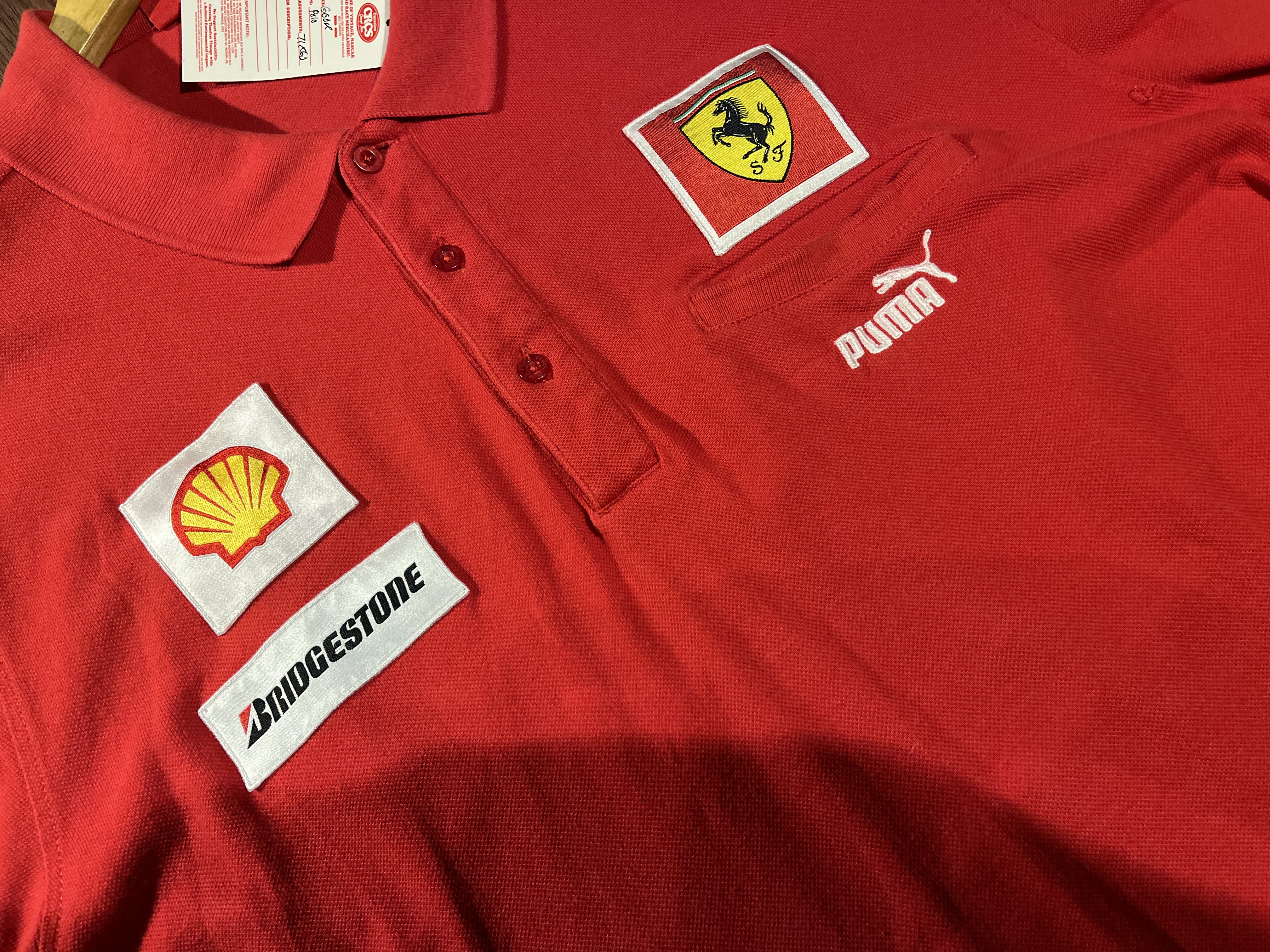 [L] Puma Ferrari Team Polo Shirt