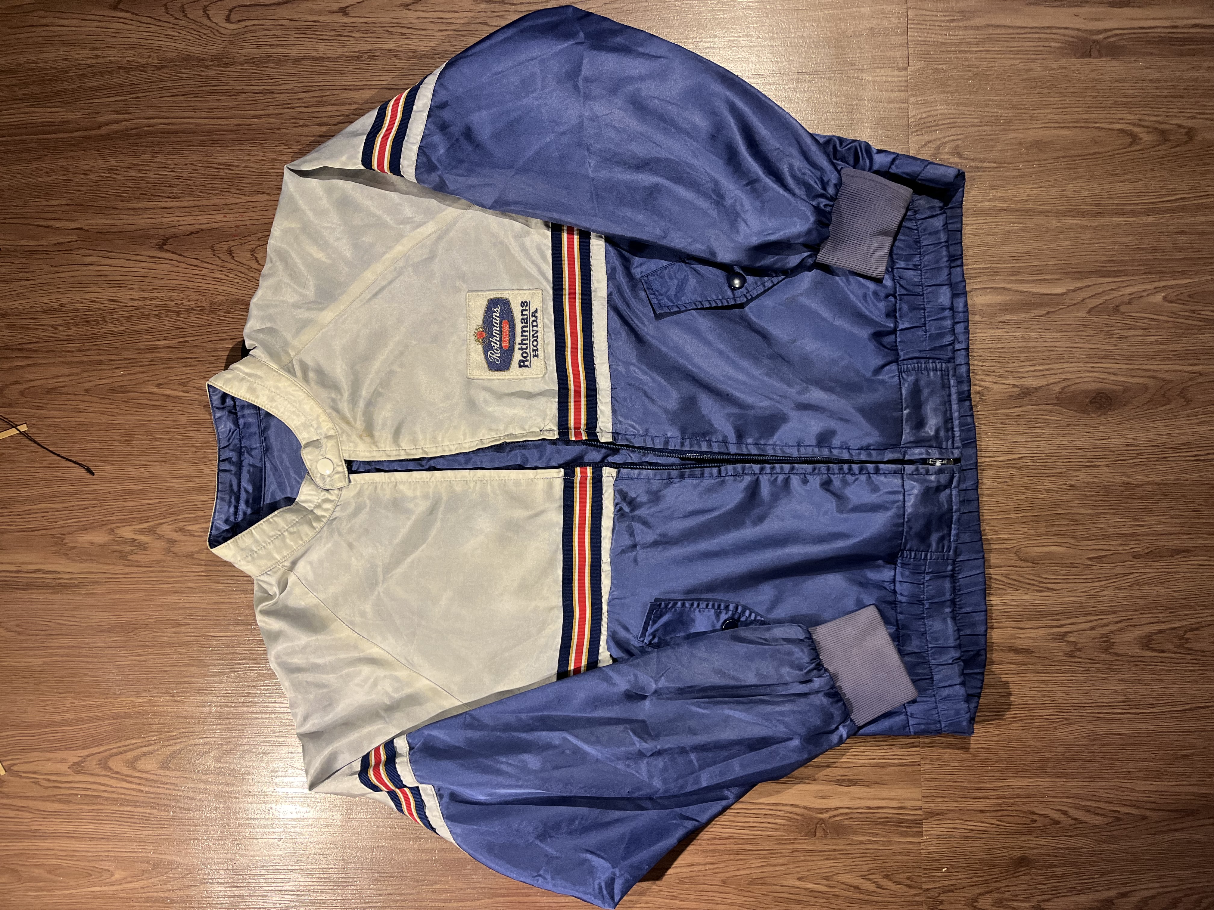 [L] Vintage MOTO Honda Rothman Racing Jacket