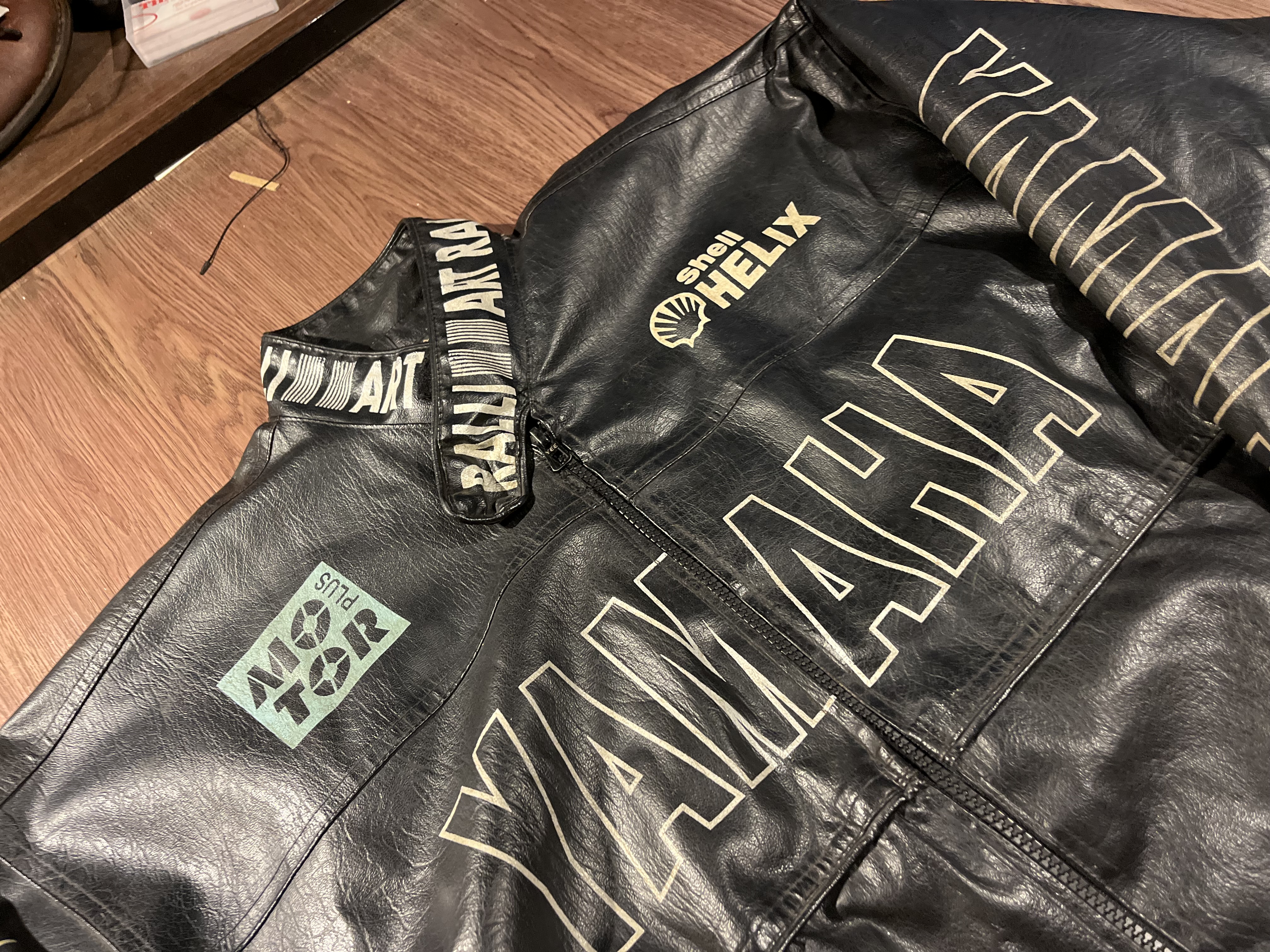 [L] Vintage MOTO Yamaha Racing Leather Jacket