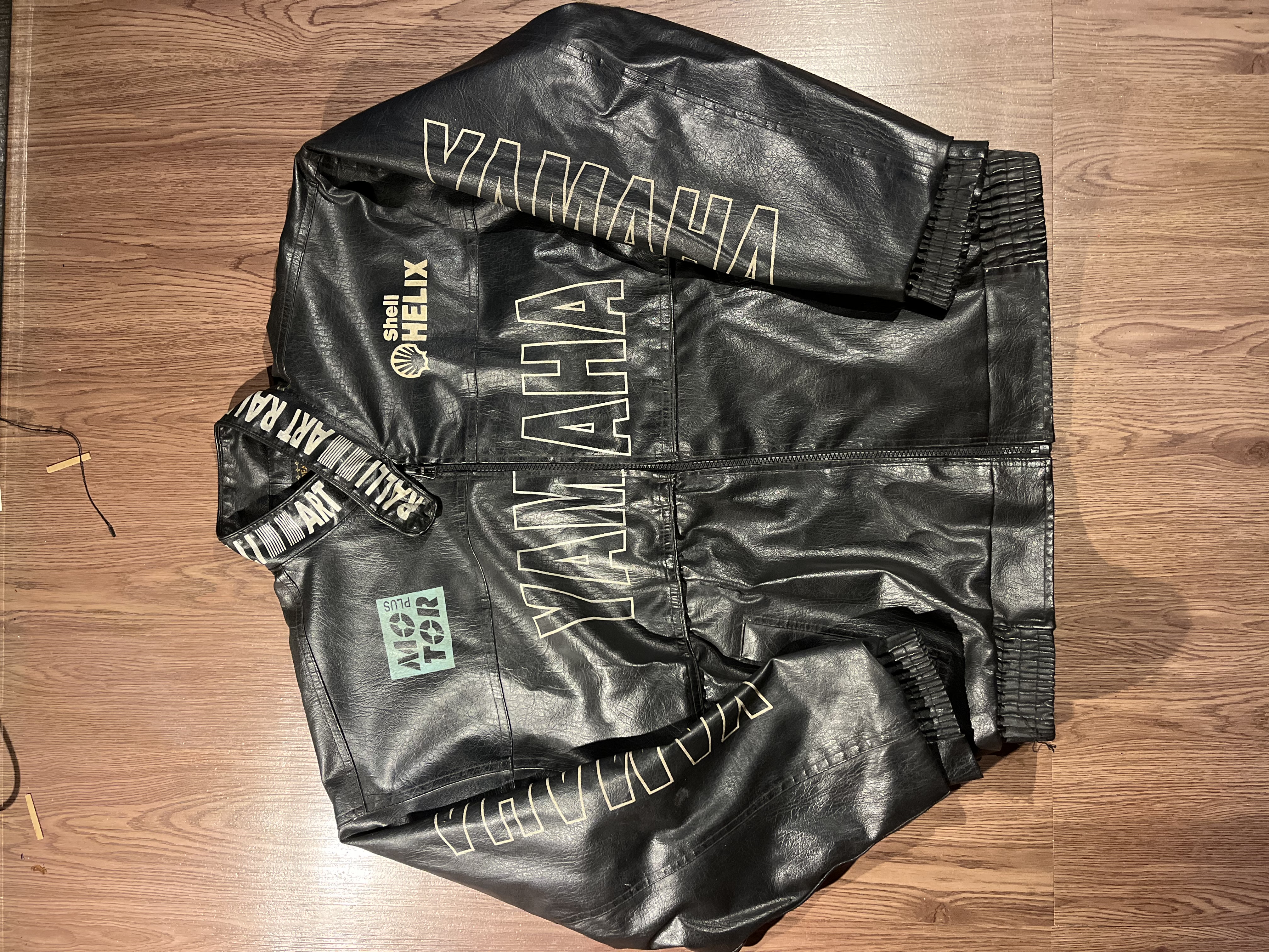 [L] Vintage MOTO Yamaha Racing Leather Jacket