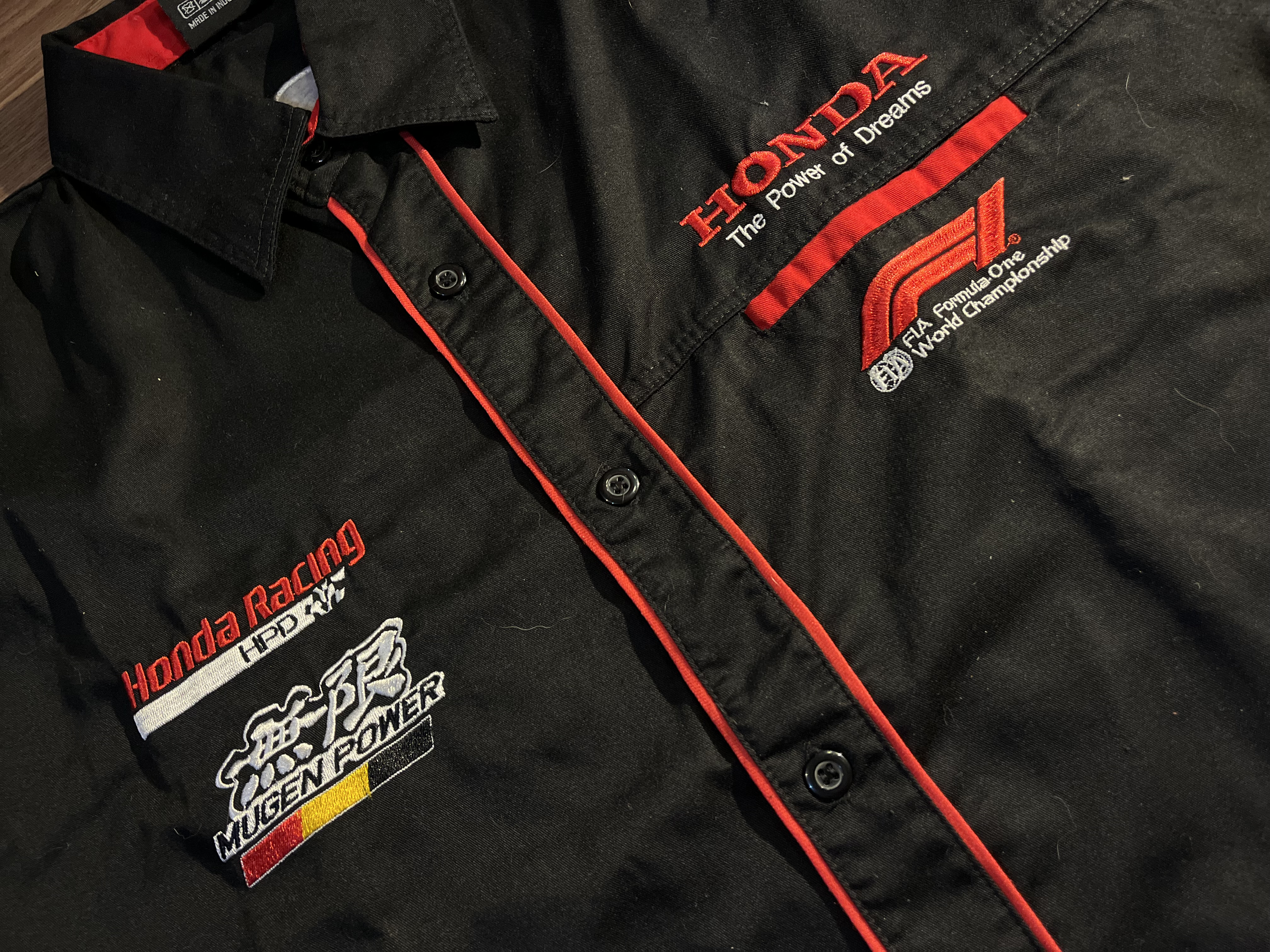[L] Vintage Honda Mugen F1 team Workshirt ✨