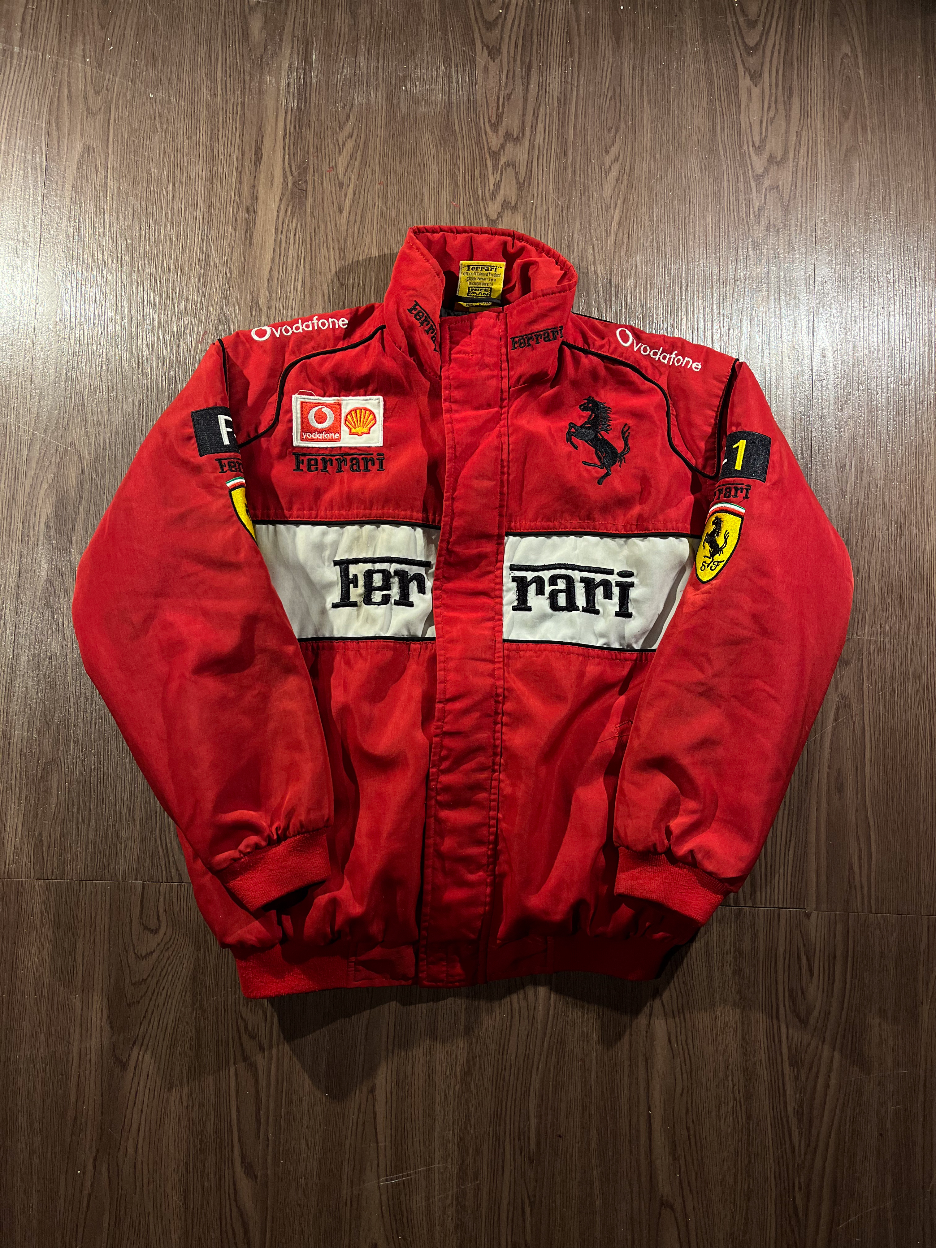 [M] Scuderia Ferrari F1 Team Classic Racing Jacket As Seen On Lana Del Rey✨