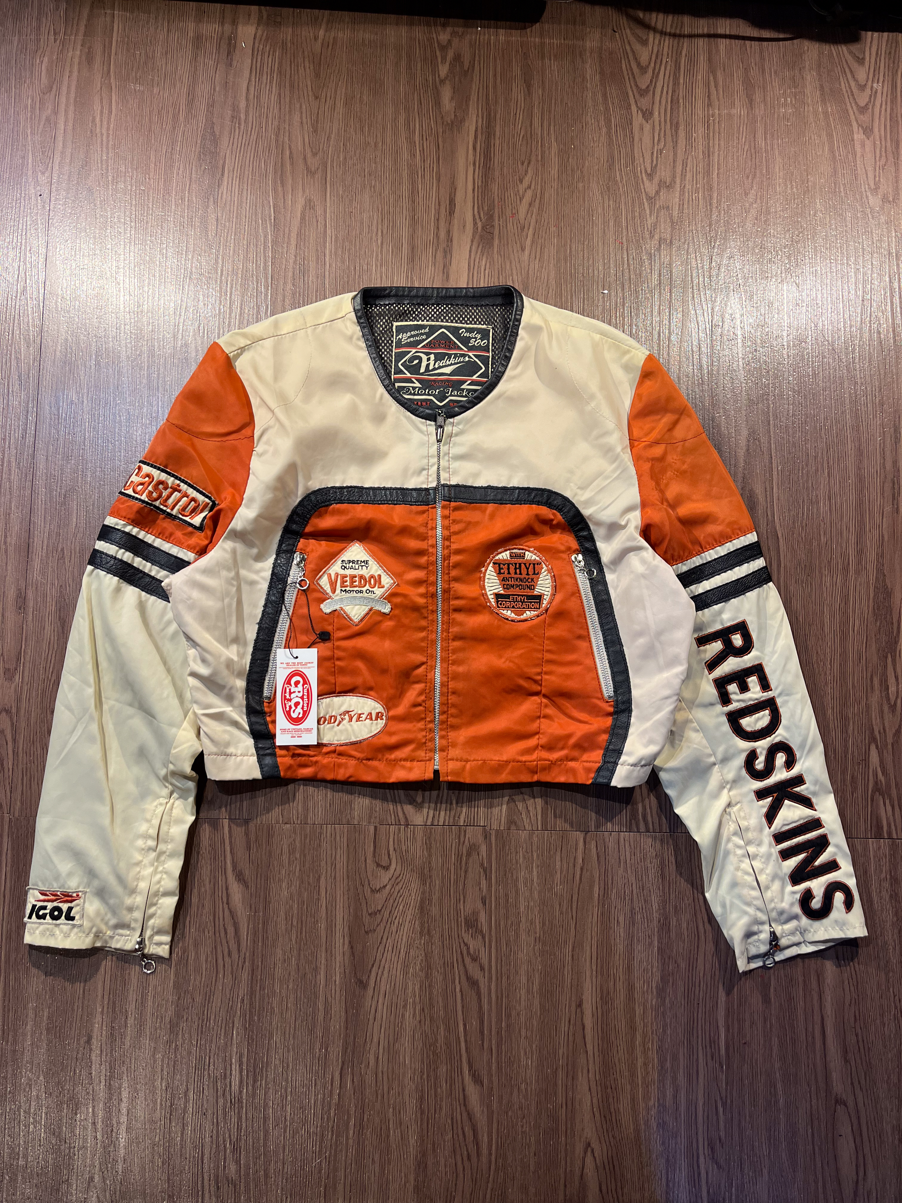 [S] Women MOTO Redskins Indy 500cc Biker Jacket✨