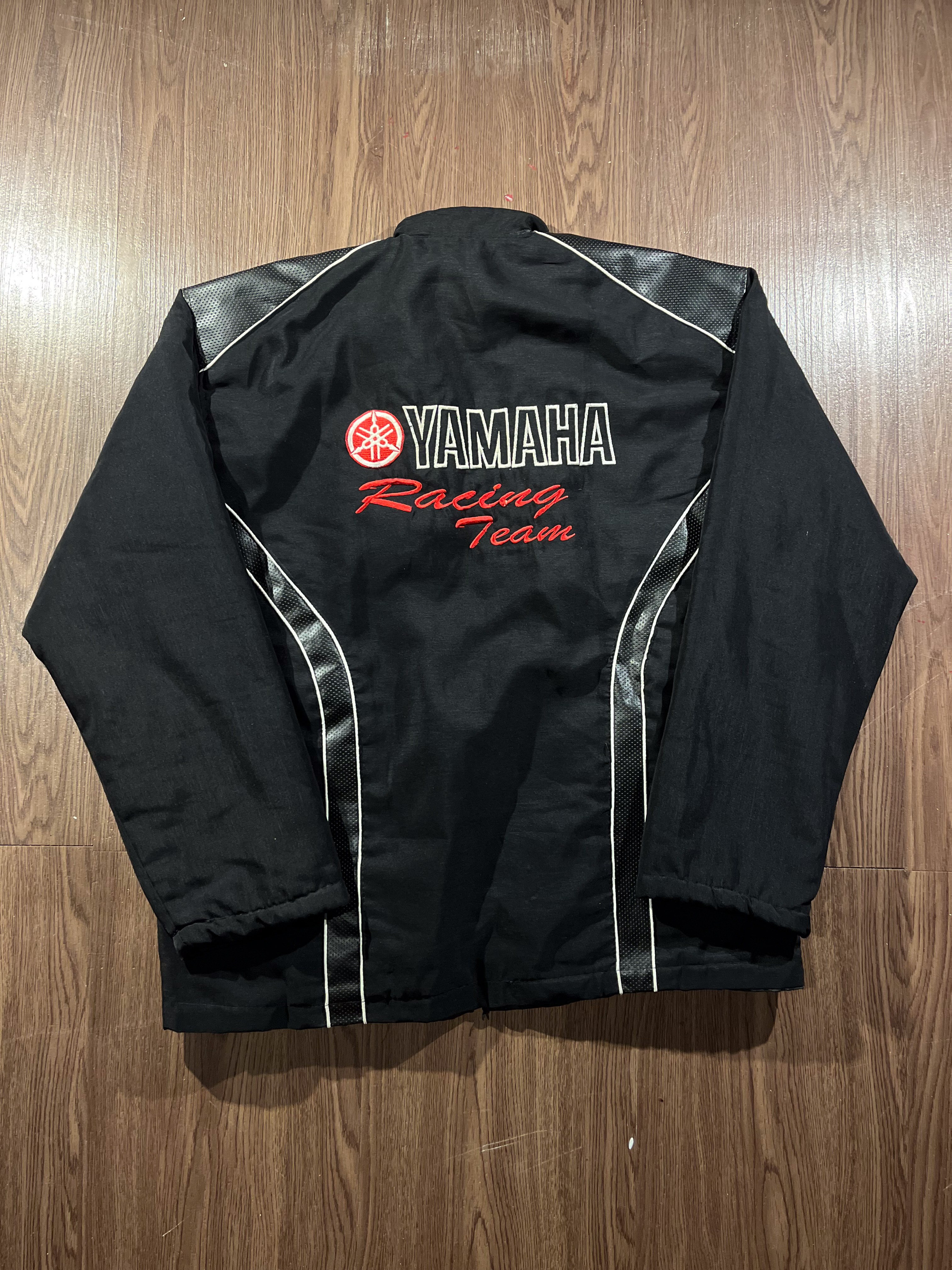 [M] MOTO Yamaha Leather mix Jacket ✨