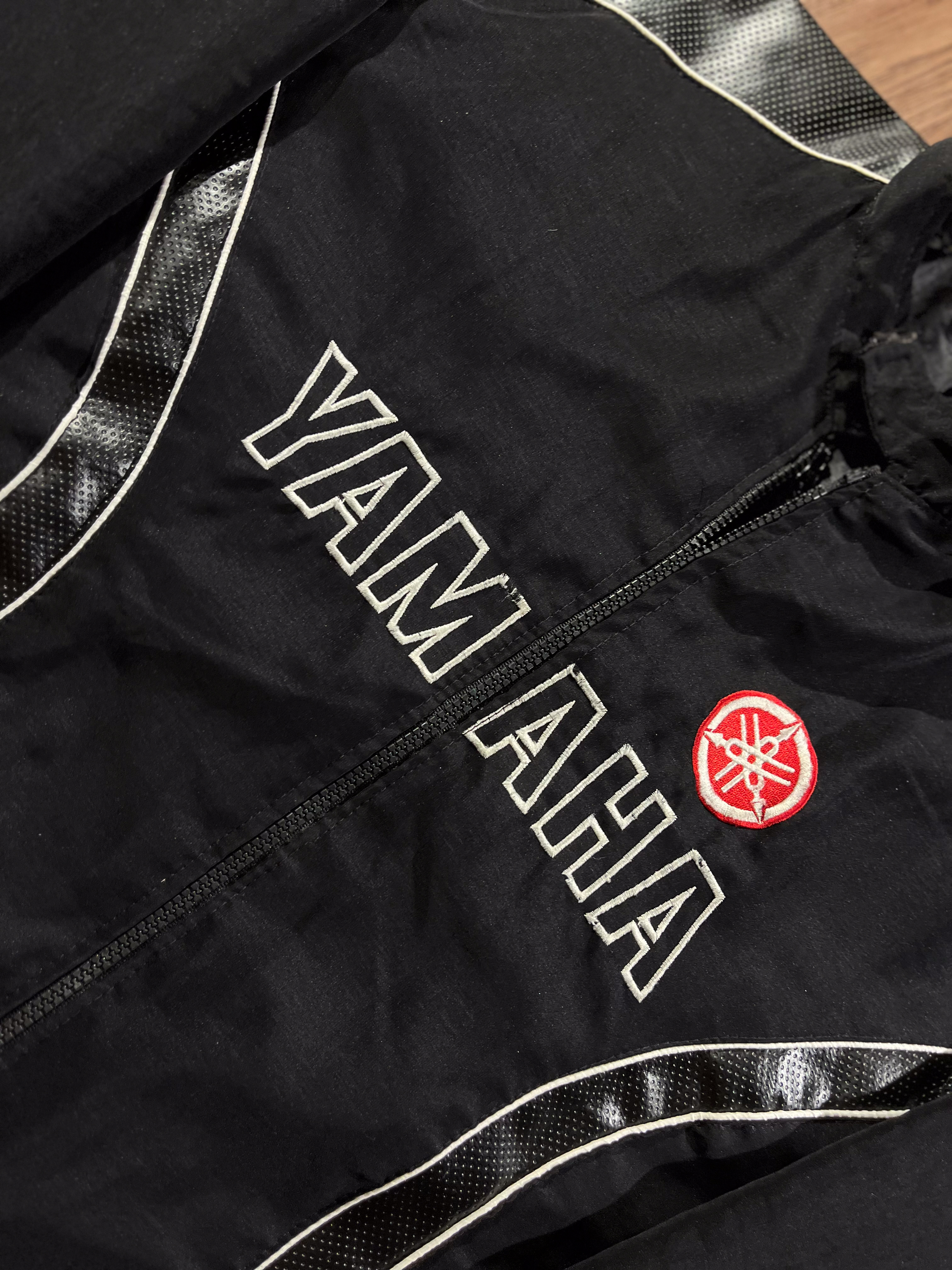 [M] MOTO Yamaha Leather mix Jacket ✨