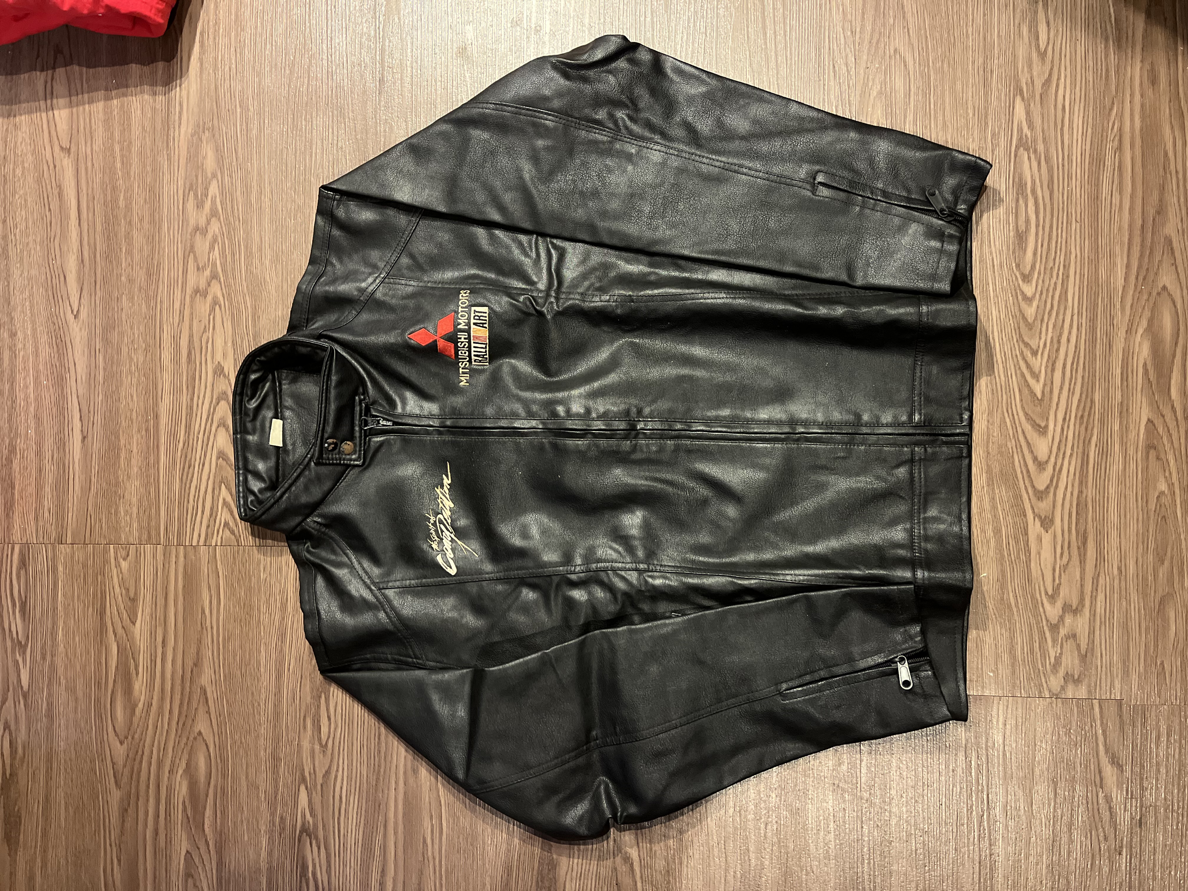 [L] Mitsubishi Ralliart Leather Racing  Jacket✨