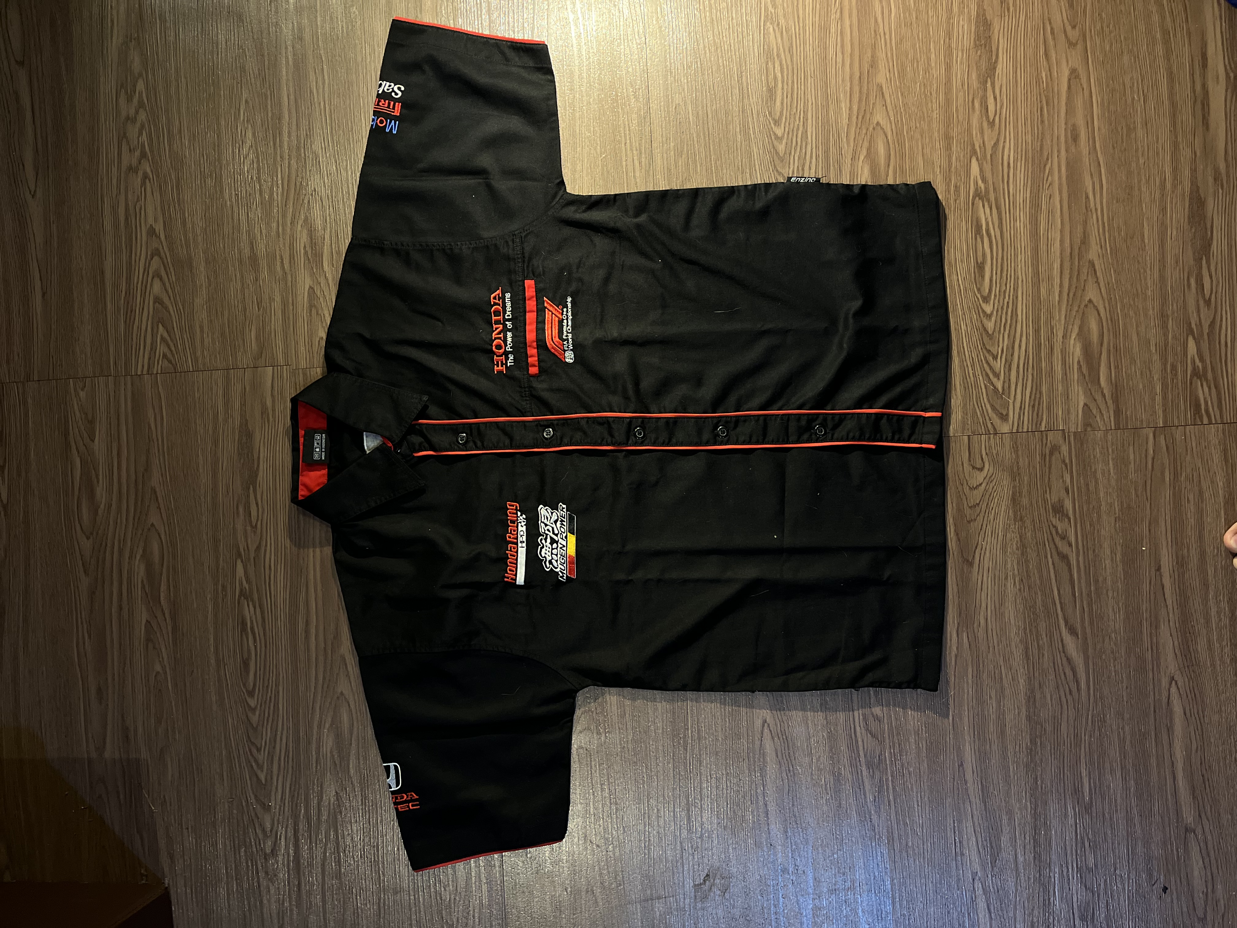 [L] Vintage Honda Mugen F1 team Workshirt ✨
