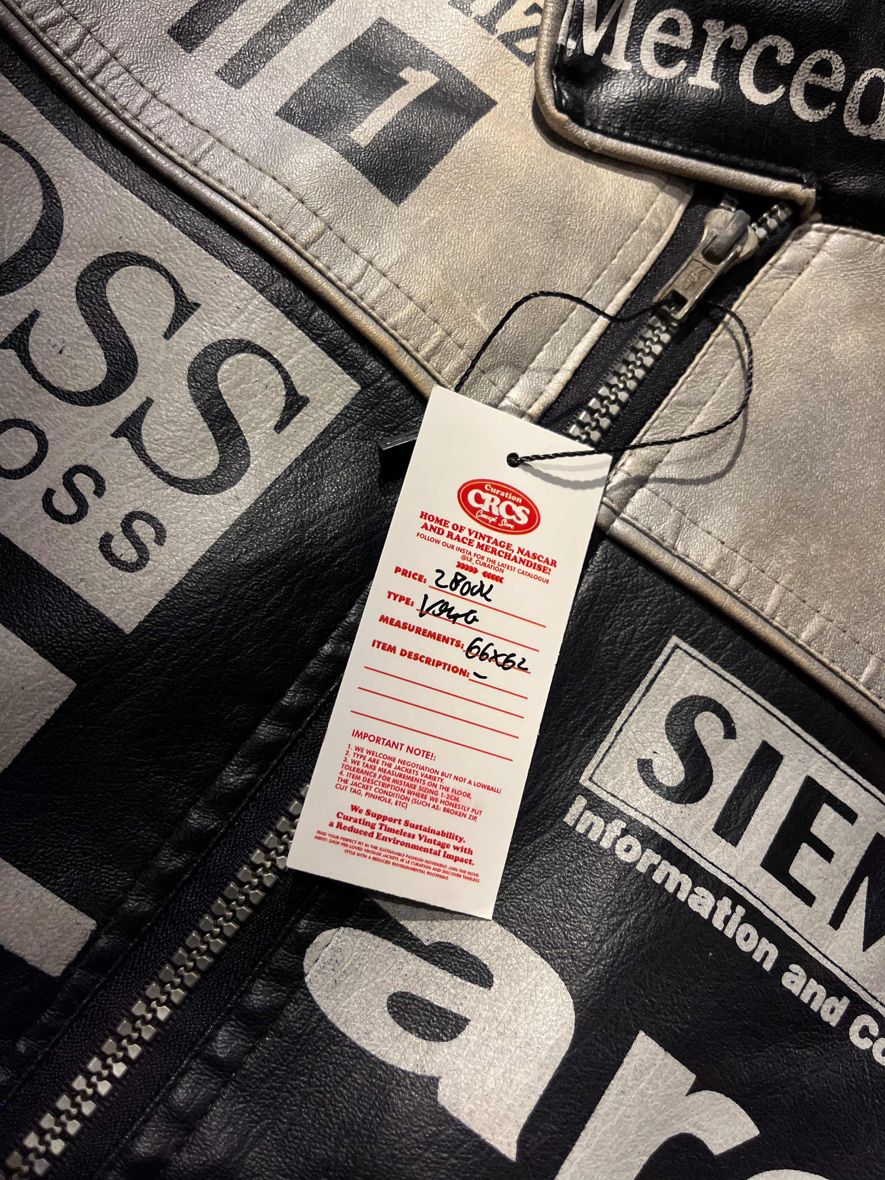 [XL] Mercedes-Benz McLaren F1 Team Leather Jacket✨