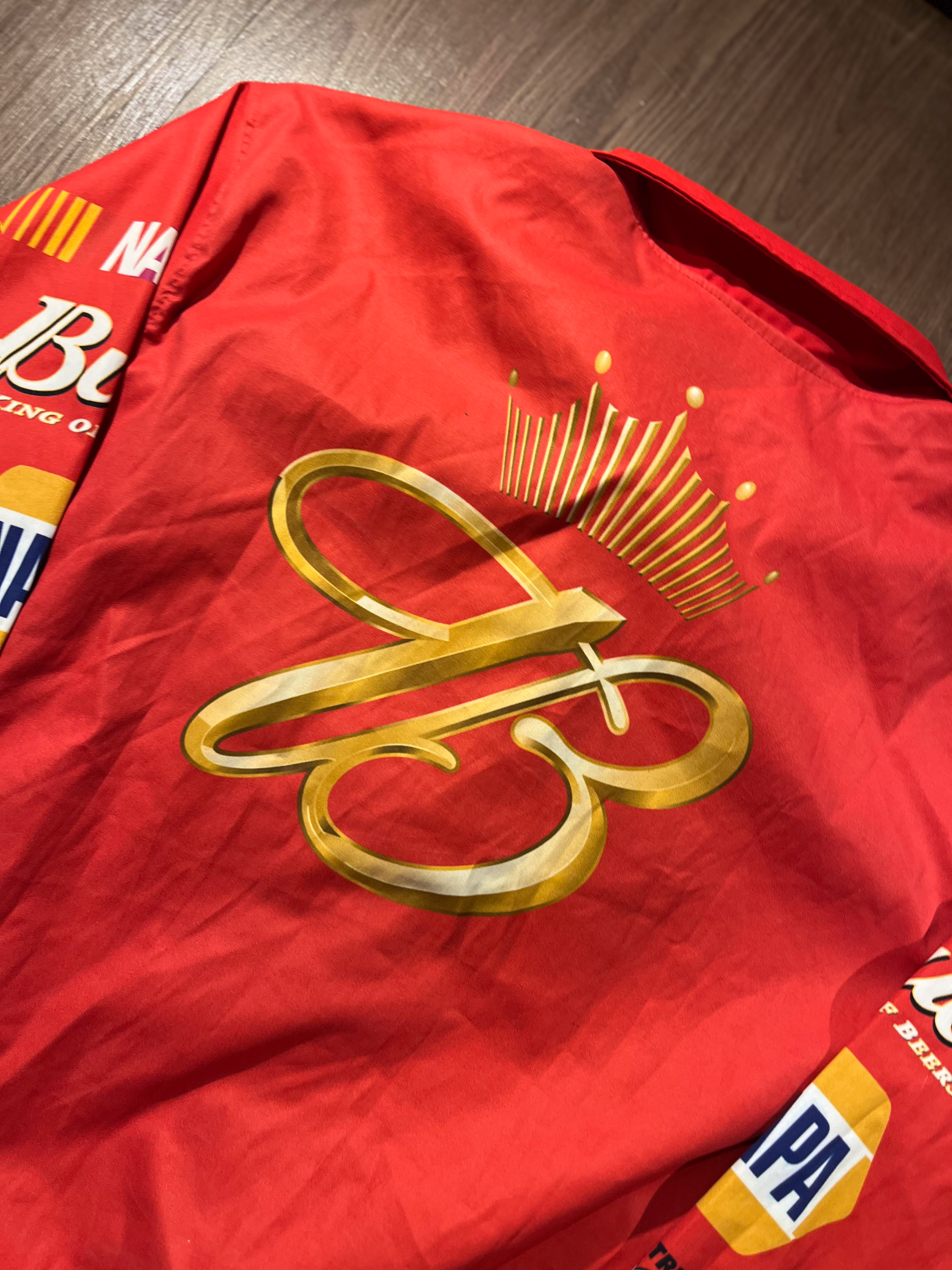 [M] NASCAR Budweiser Windbreaker print Jacket✨