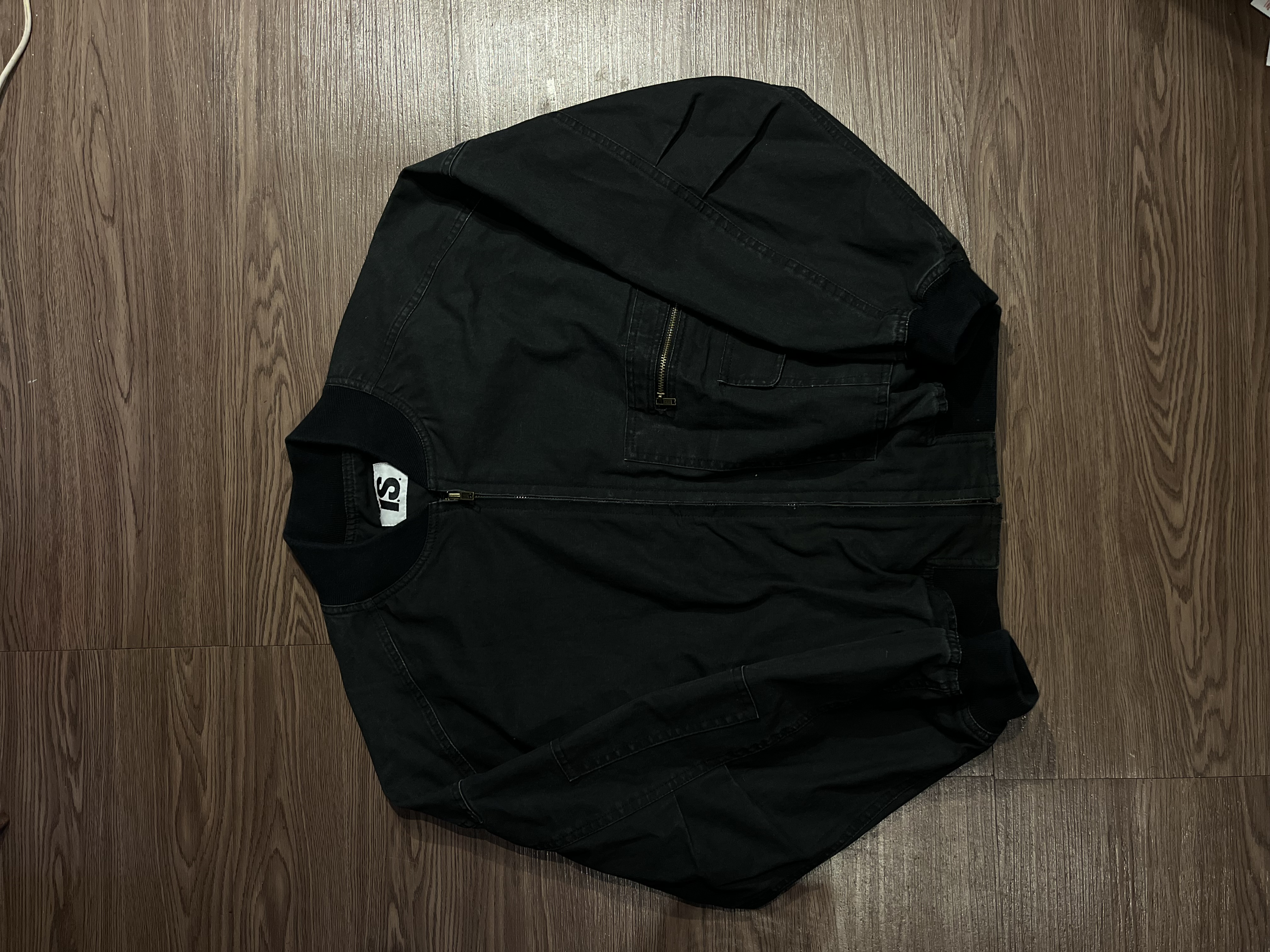 [L] 80s Issey Miyake I.S. Sport Tsumori Chisato Canvas Bomber Jacket