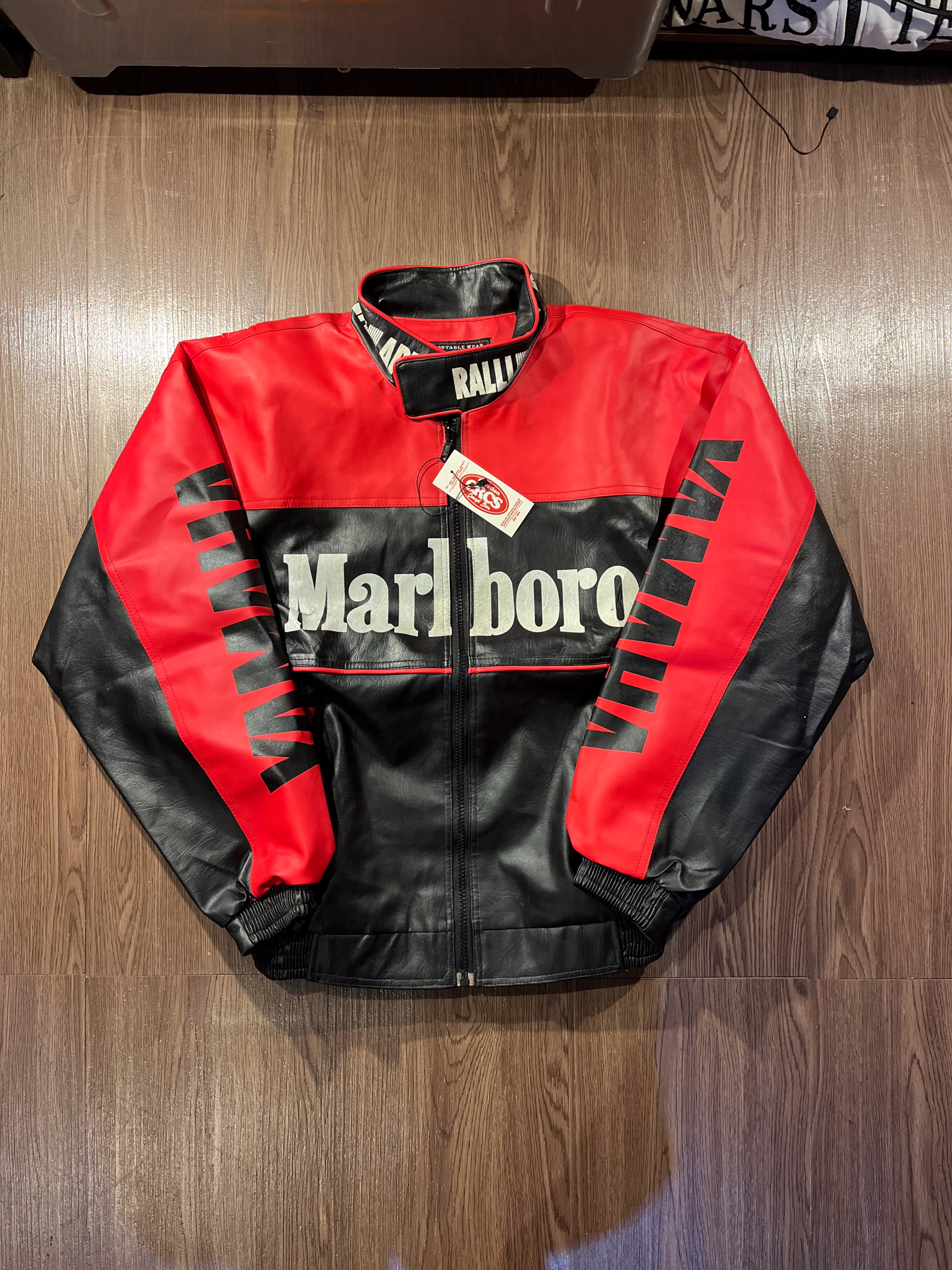 [L] Yamaha Marlboro Team Racing Leather Jacket✨