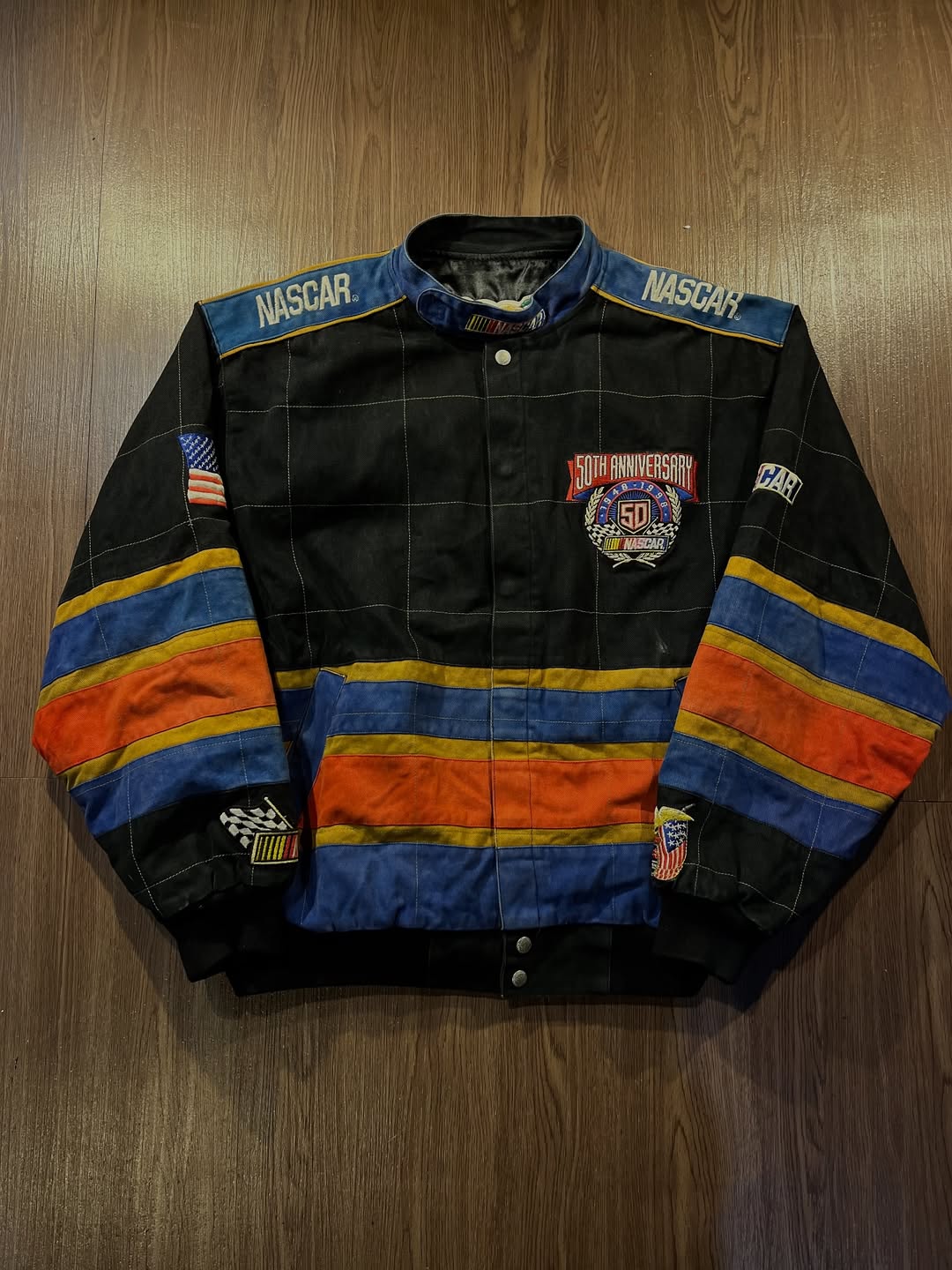 [XL] 1998 Rare Design 50th ANNIVERSARY NASCAR Racing Jacket by @jeffhamilton ✨