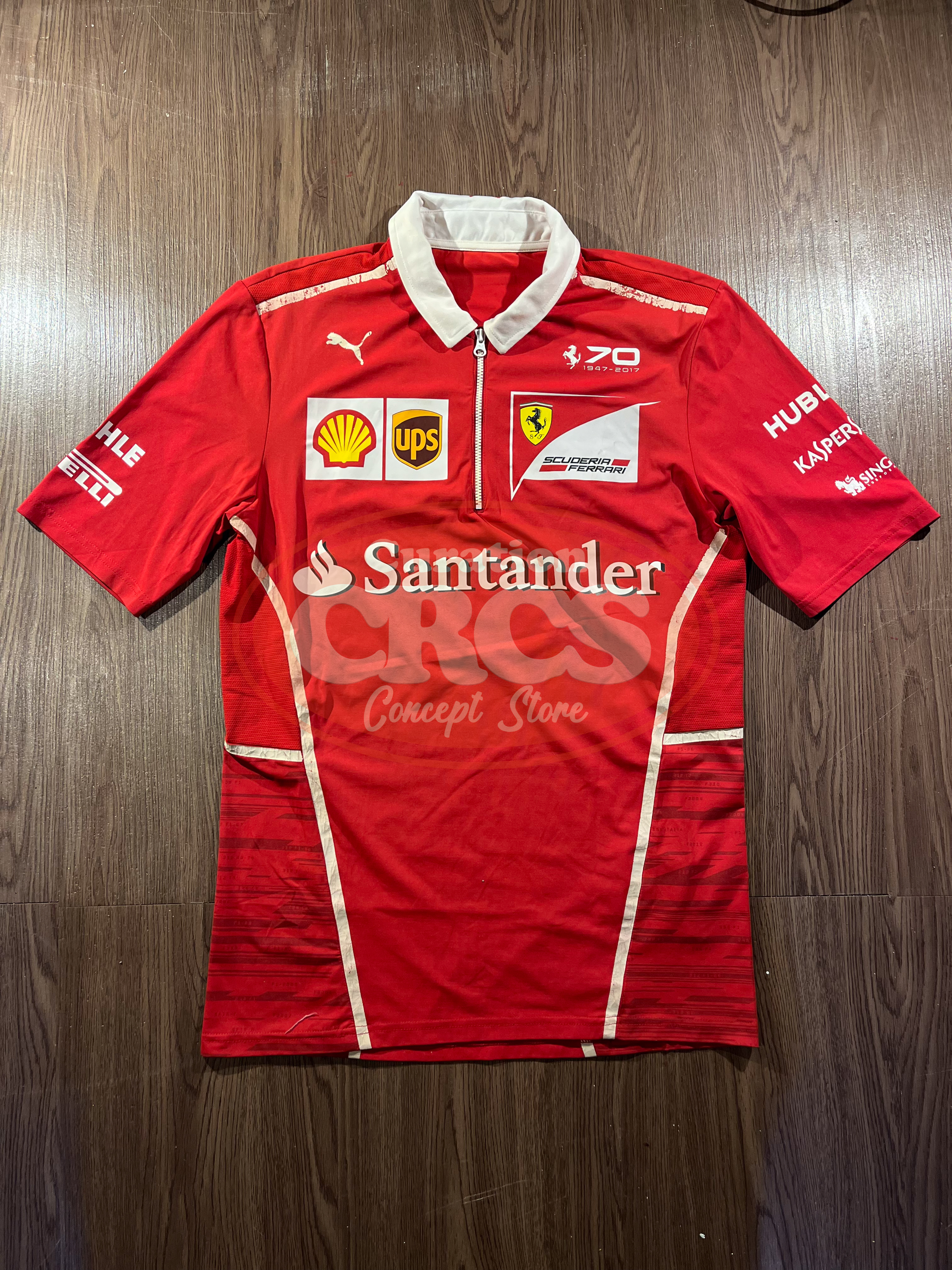 [S] Scuderia Ferrari Santander F1 Half Zip Team Workshirt ✨