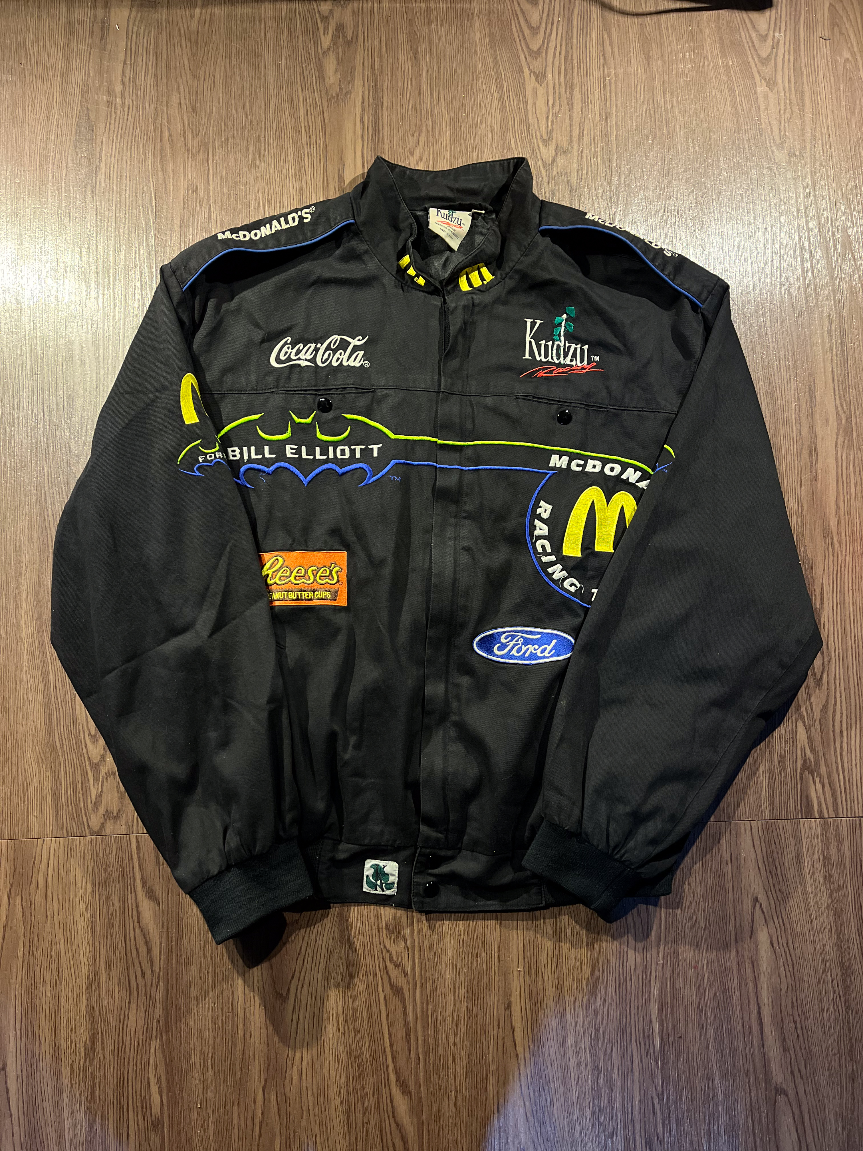 [XL] 1995 Bill Elliot’s NASCAR McDonalds X Batman Forever Racing Jacket by Kudzu✨