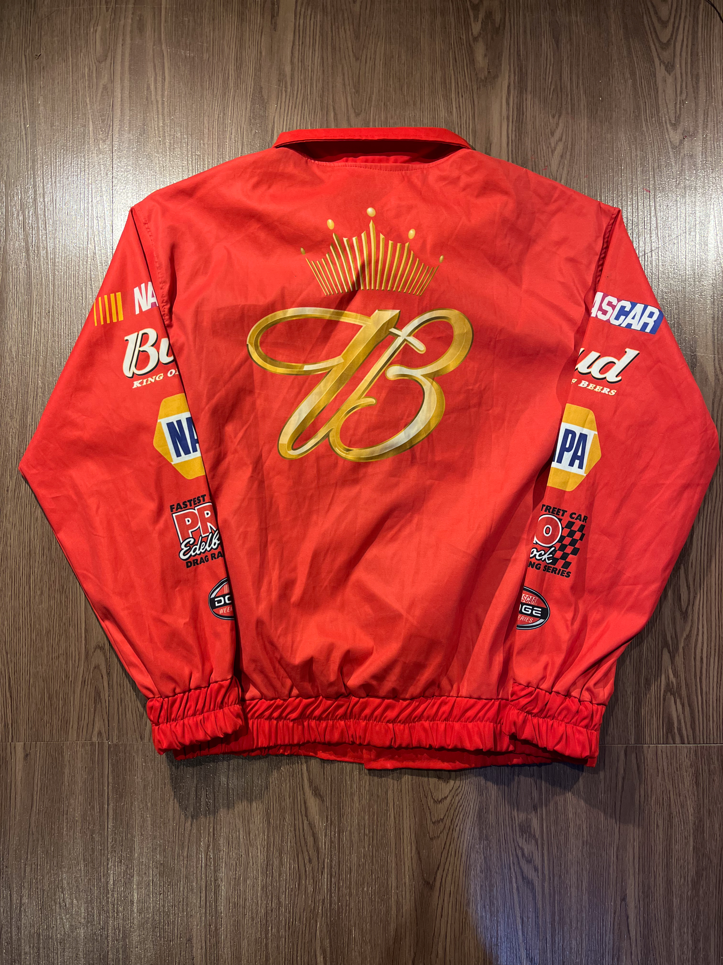 [M] NASCAR Budweiser Windbreaker print Jacket✨