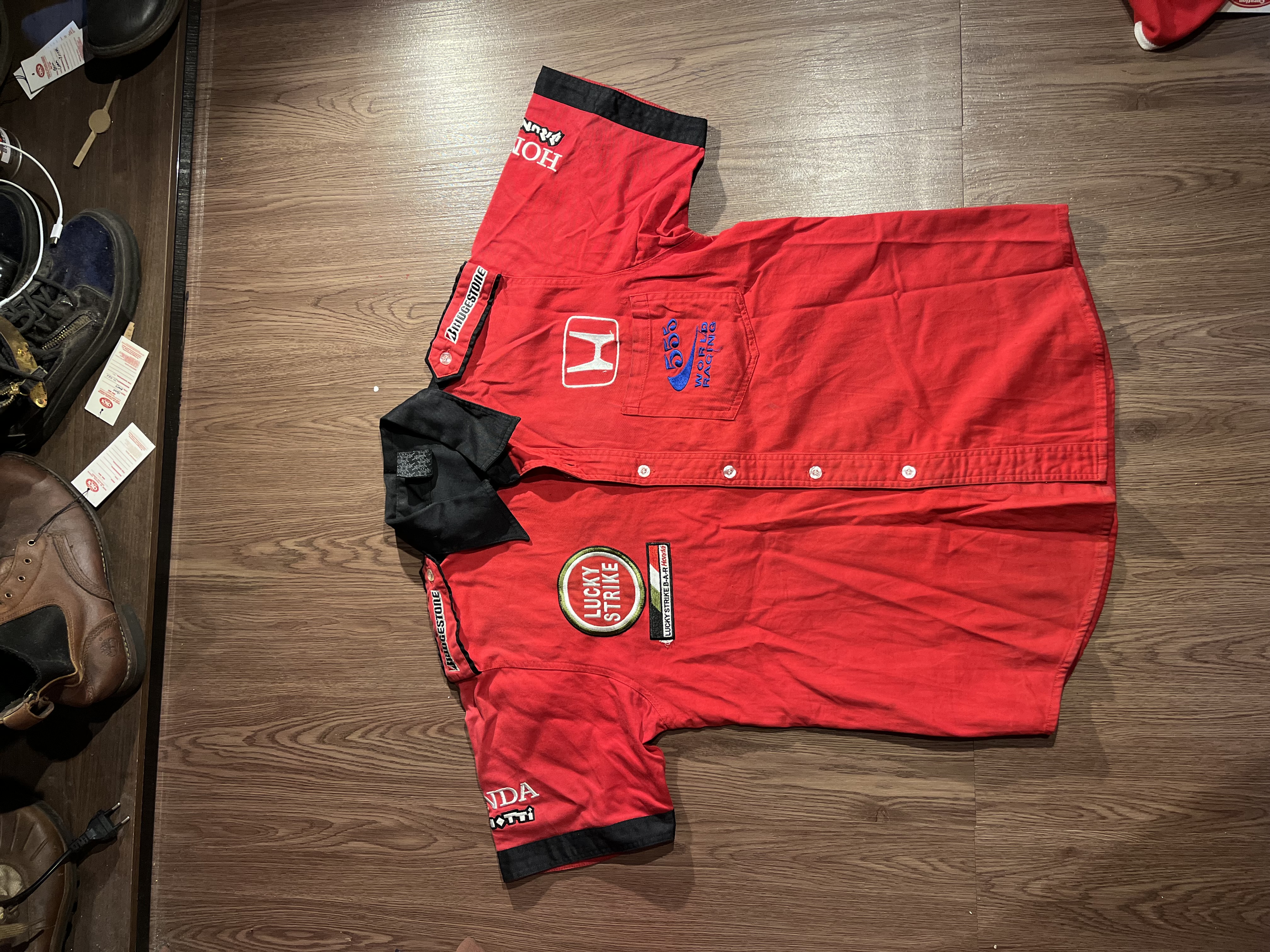 [M] 90s Honda BAR Lucky Strike F1 Team Workshirt ✨