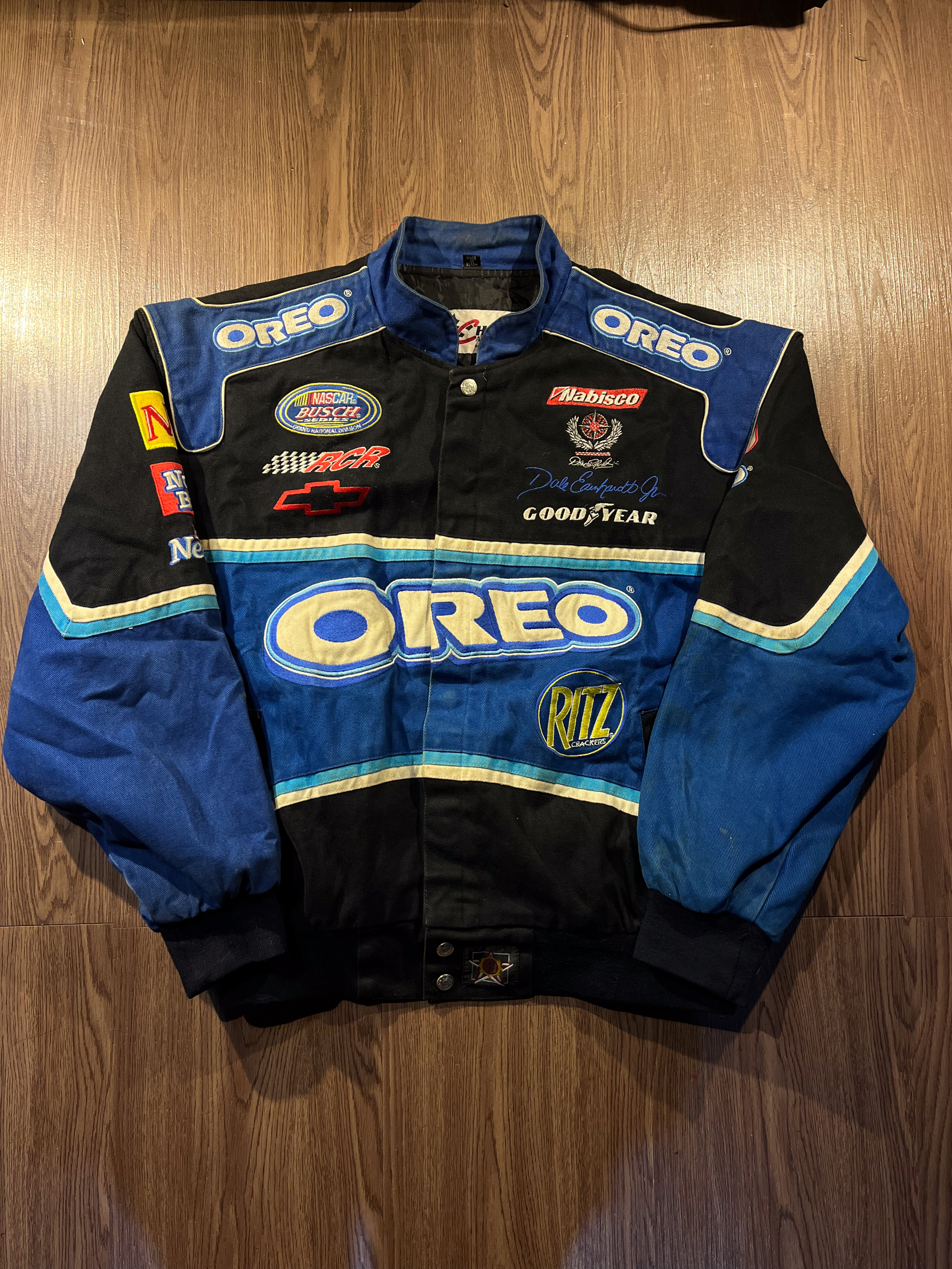 [XL] NASCAR Oreo Ritz Dale Earnthard #8 Race Jacket by JH designs✨