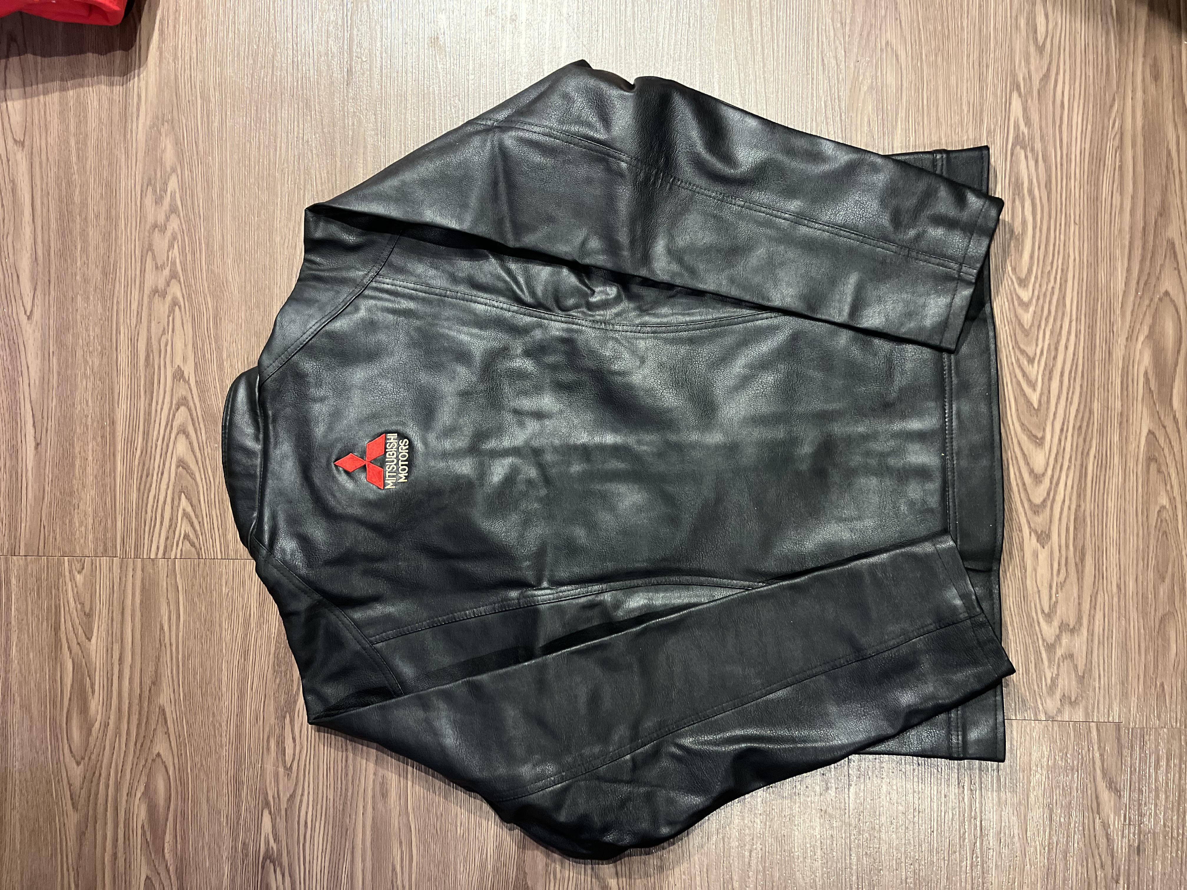 [L] Mitsubishi Ralliart Leather Racing  Jacket✨