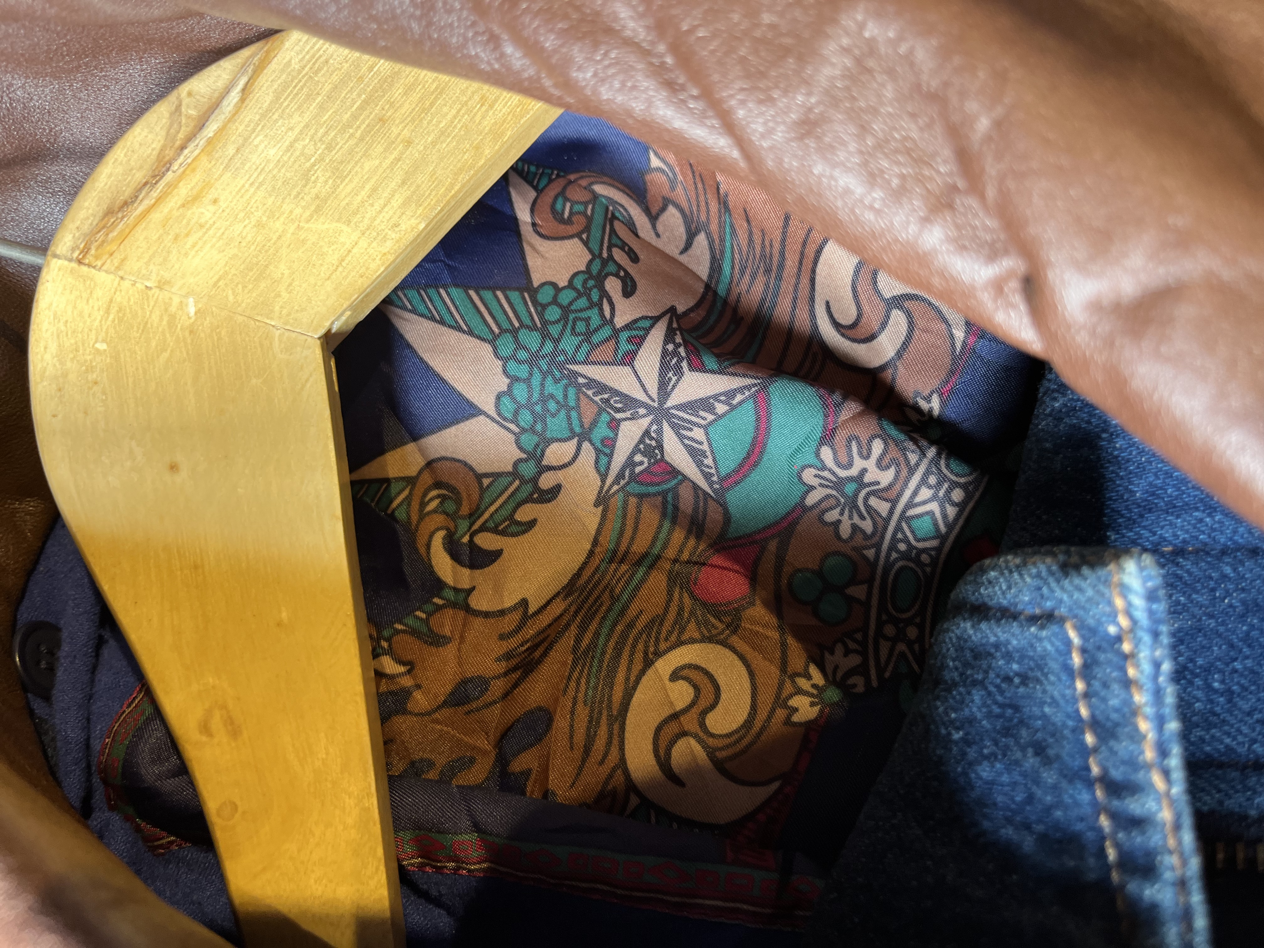 [XL] Hardy Amies London Denim Bomber Jacket✨