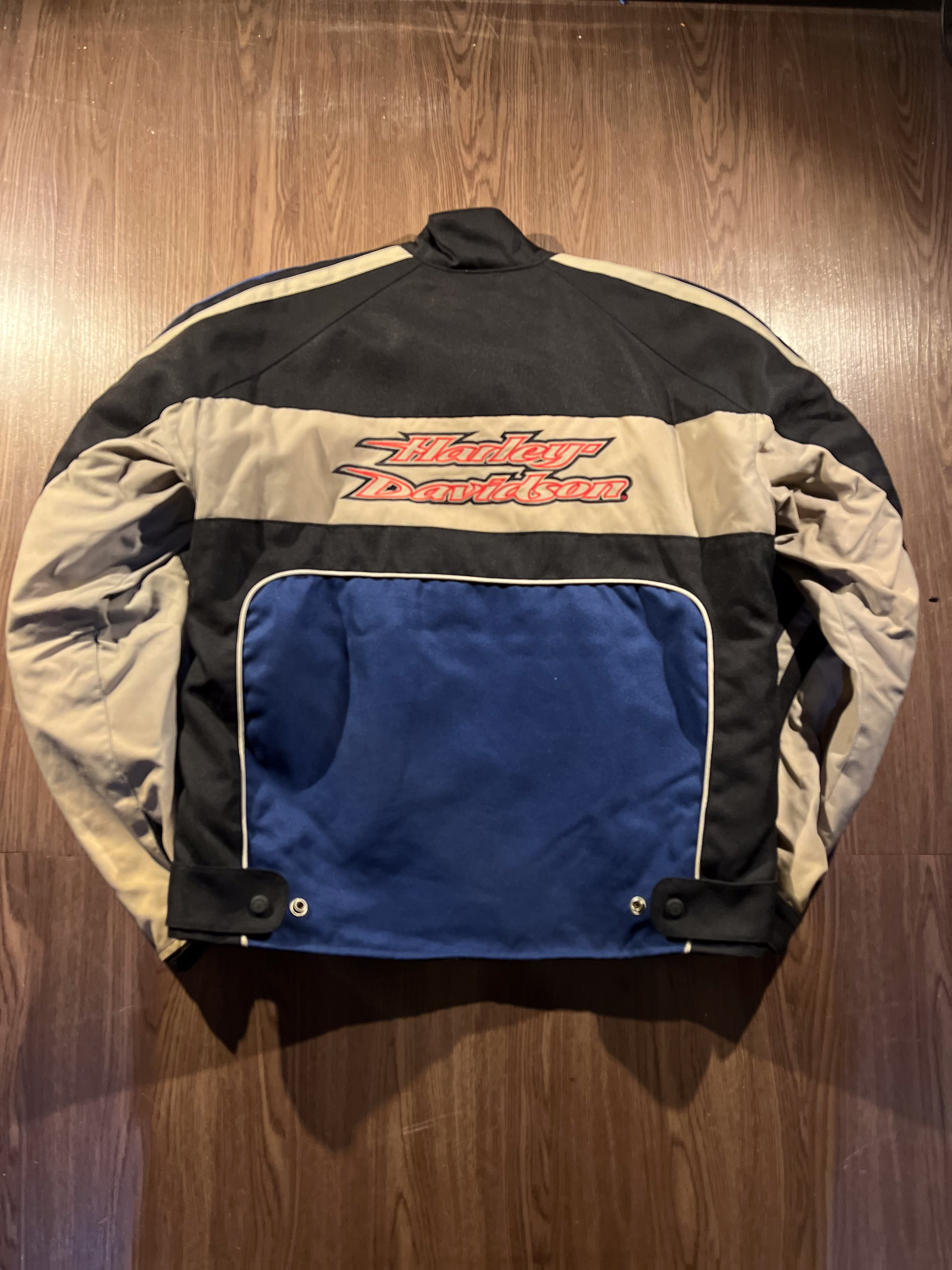 [L]  MOTO Harley Davidson Biker Embroidered Jacket ✨