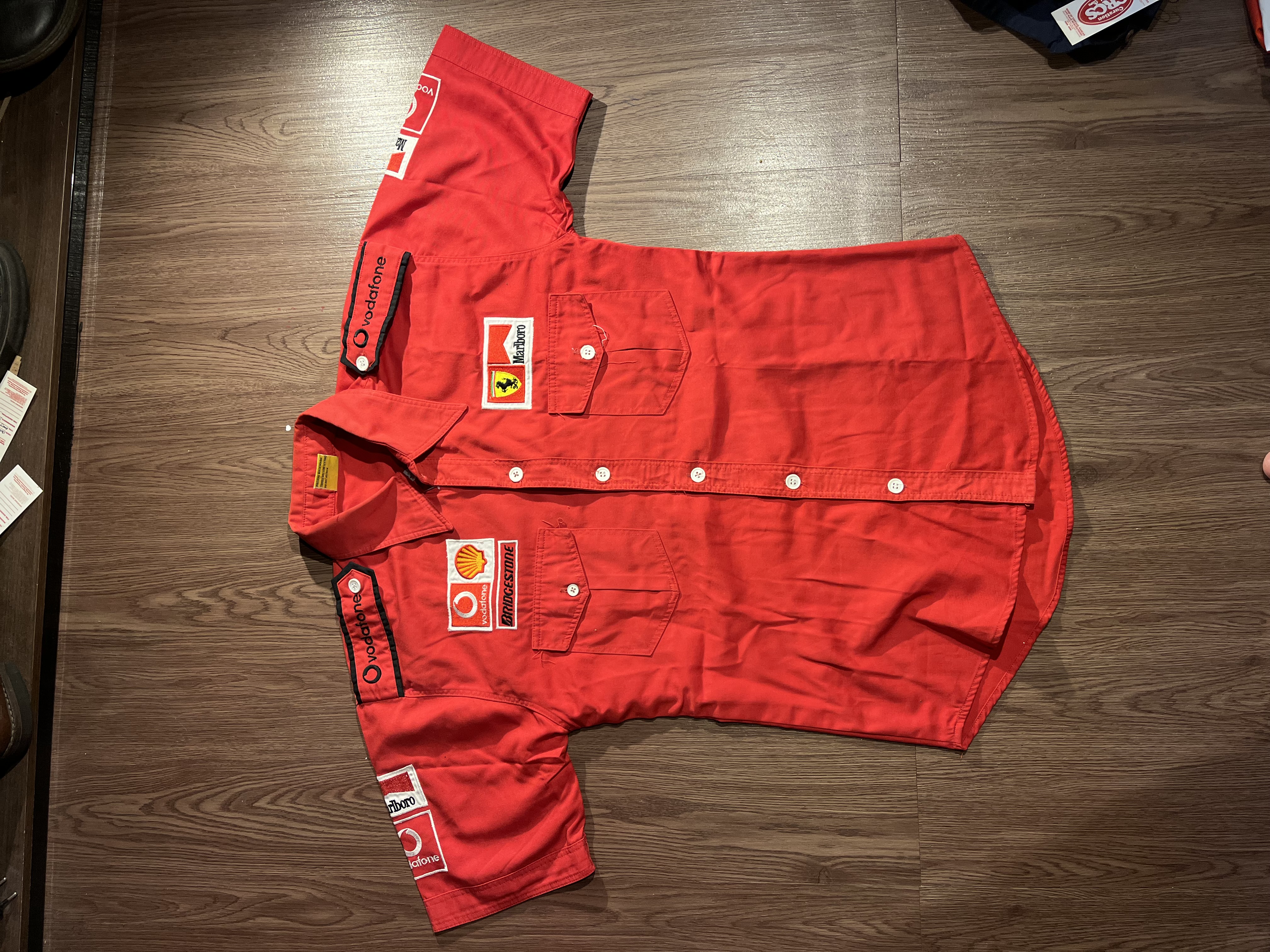 [M] 90s Scuderia Marlboro Ferrari Michael Schumacher era Workshirt ✨
