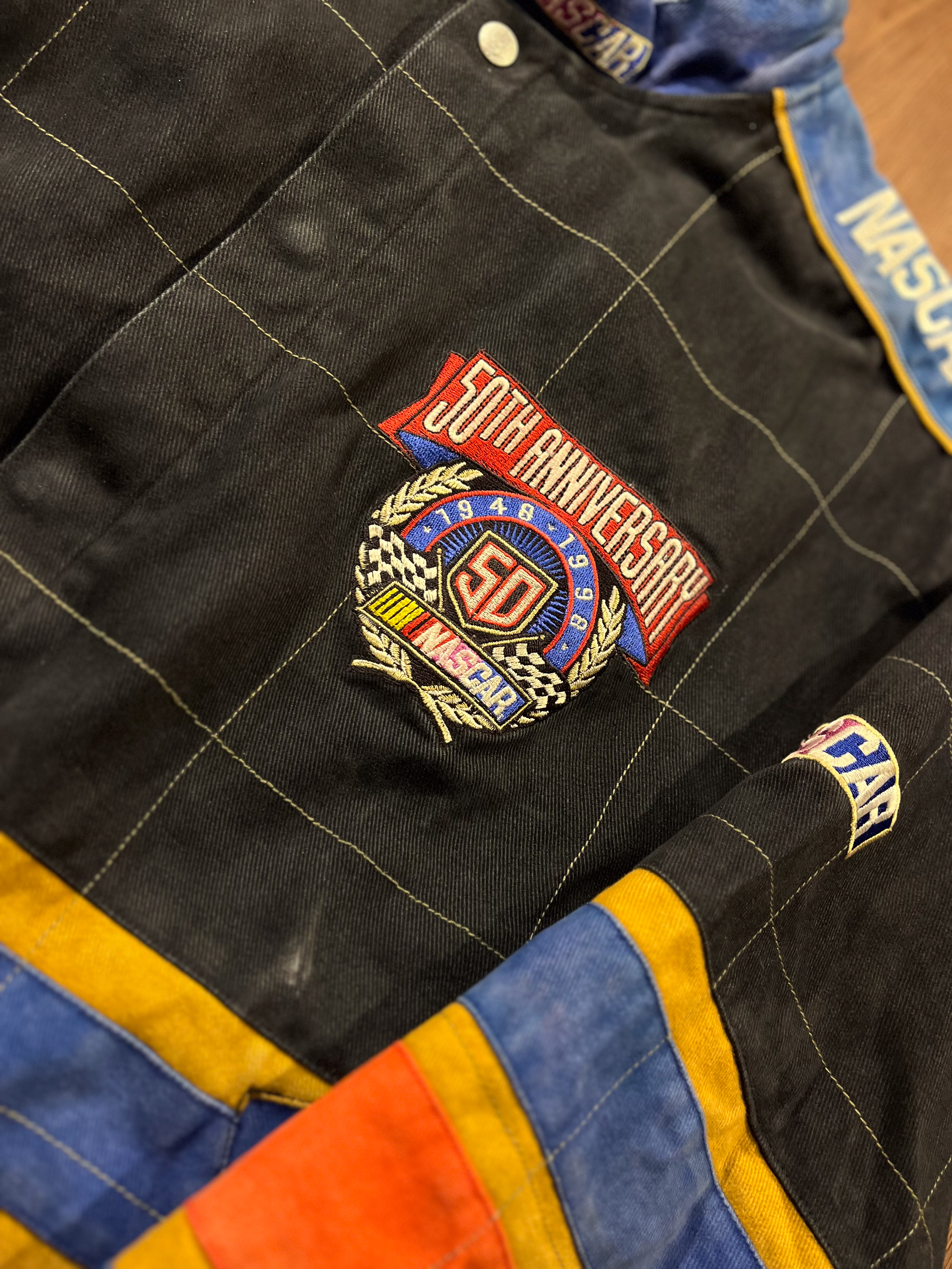 [XL] 1998 Rare Design 50th ANNIVERSARY NASCAR Racing Jacket by @jeffhamilton ✨