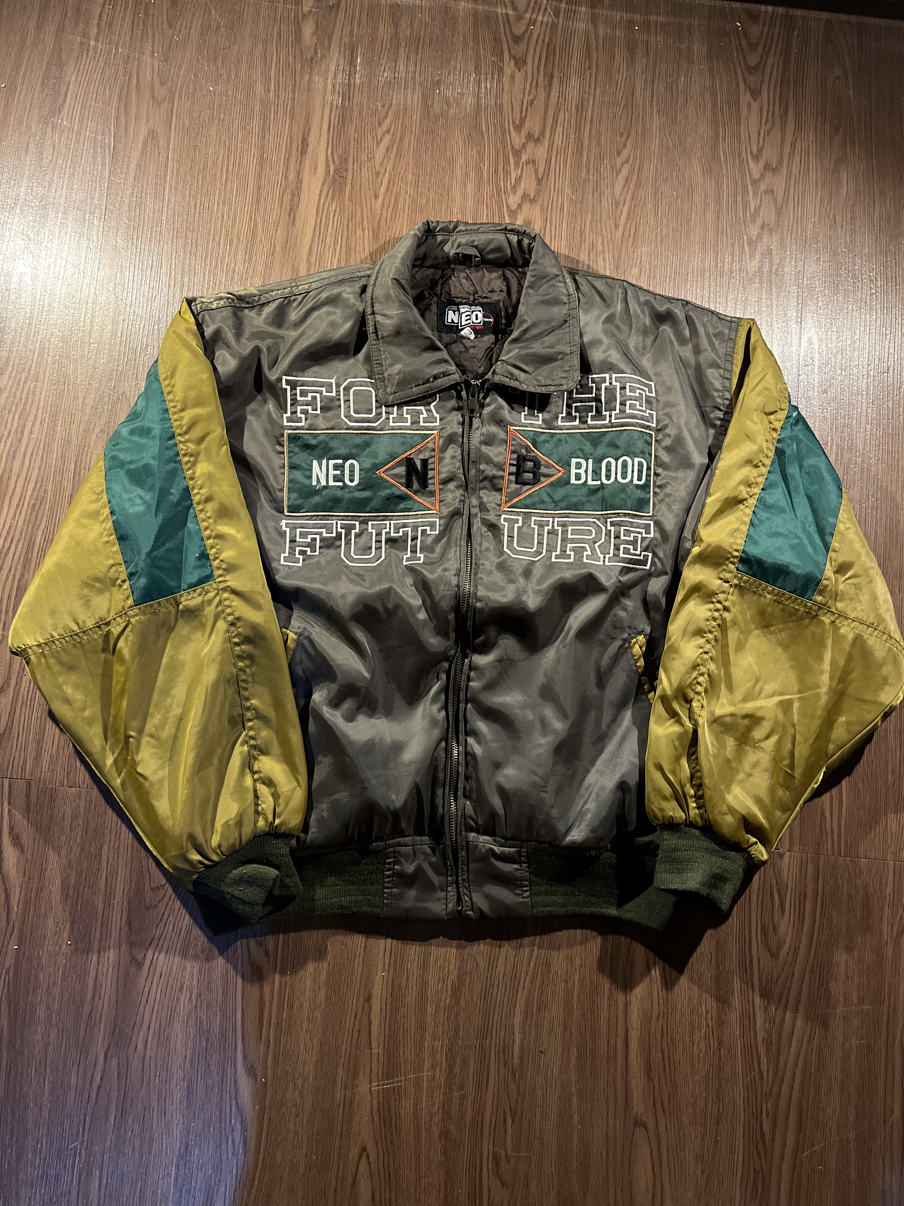 [XL]  Vintage Neo Blood Bomber Embroidery Jacket ✨