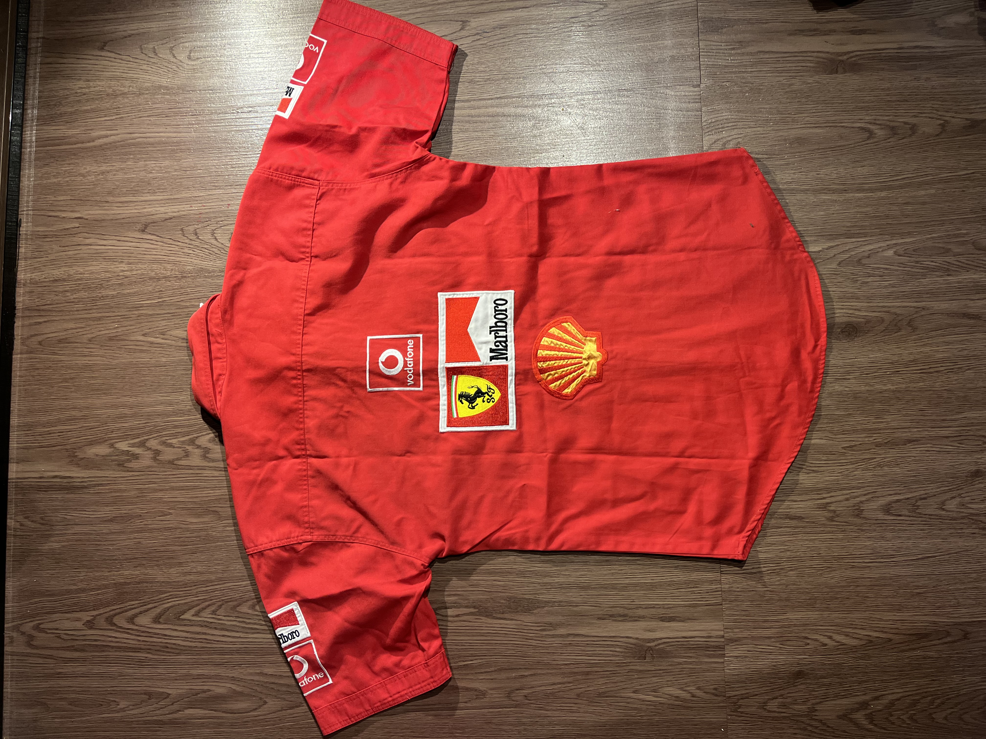 [M] 90s Scuderia Marlboro Ferrari Michael Schumacher era Workshirt ✨