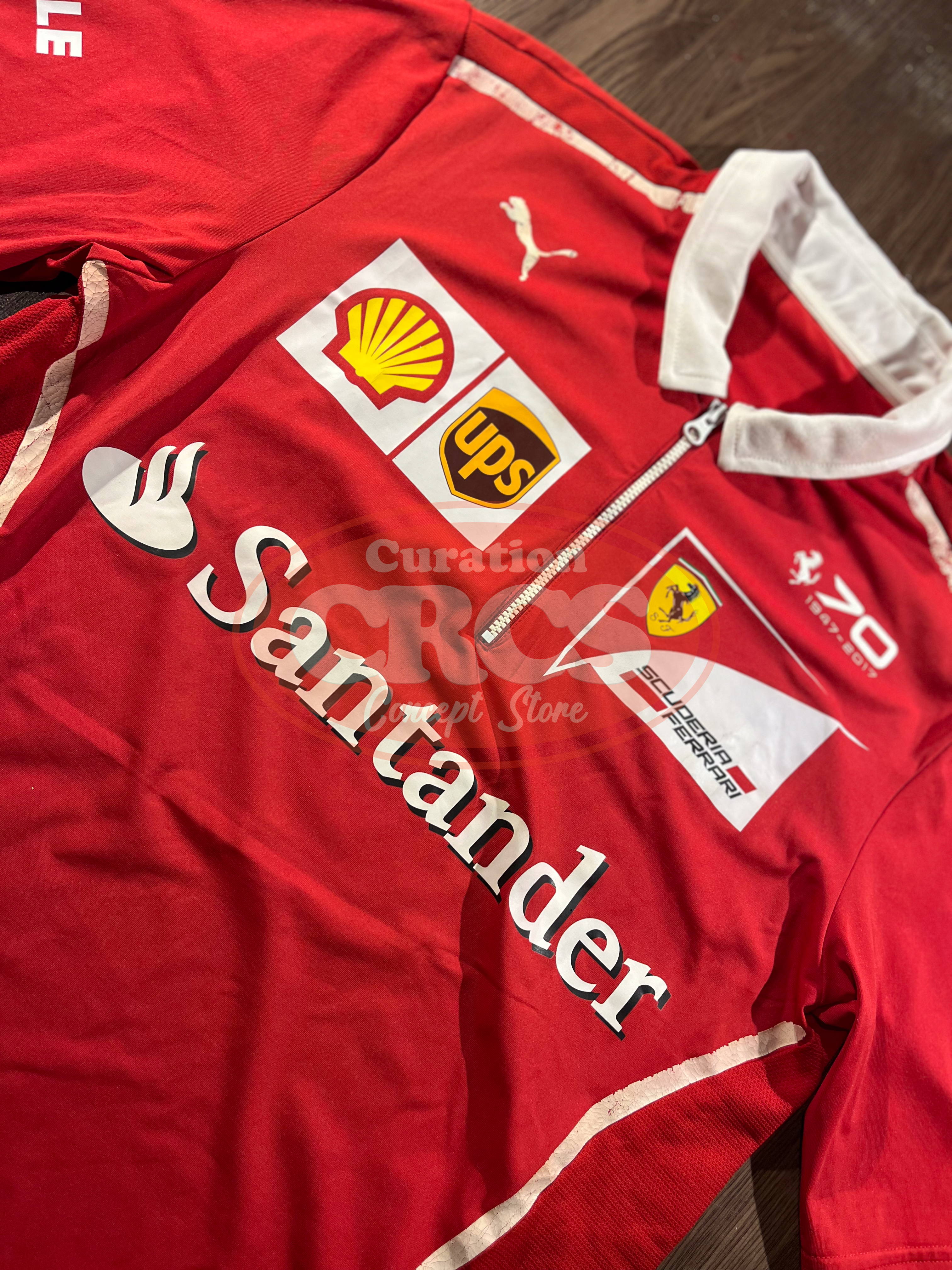 [S] Scuderia Ferrari Santander F1 Half Zip Team Workshirt ✨