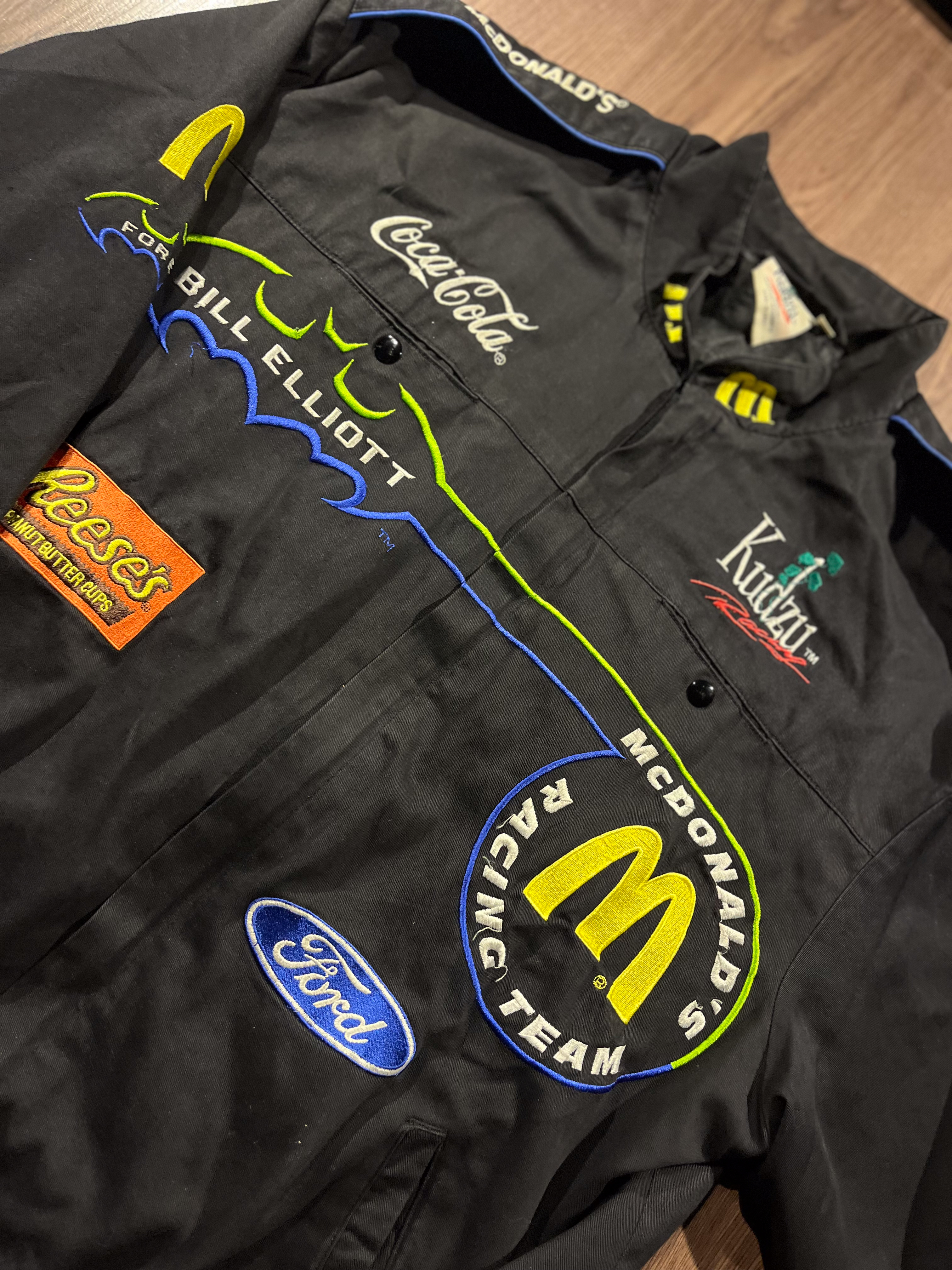 [XL] 1995 Bill Elliot’s NASCAR McDonalds X Batman Forever Racing Jacket by Kudzu✨