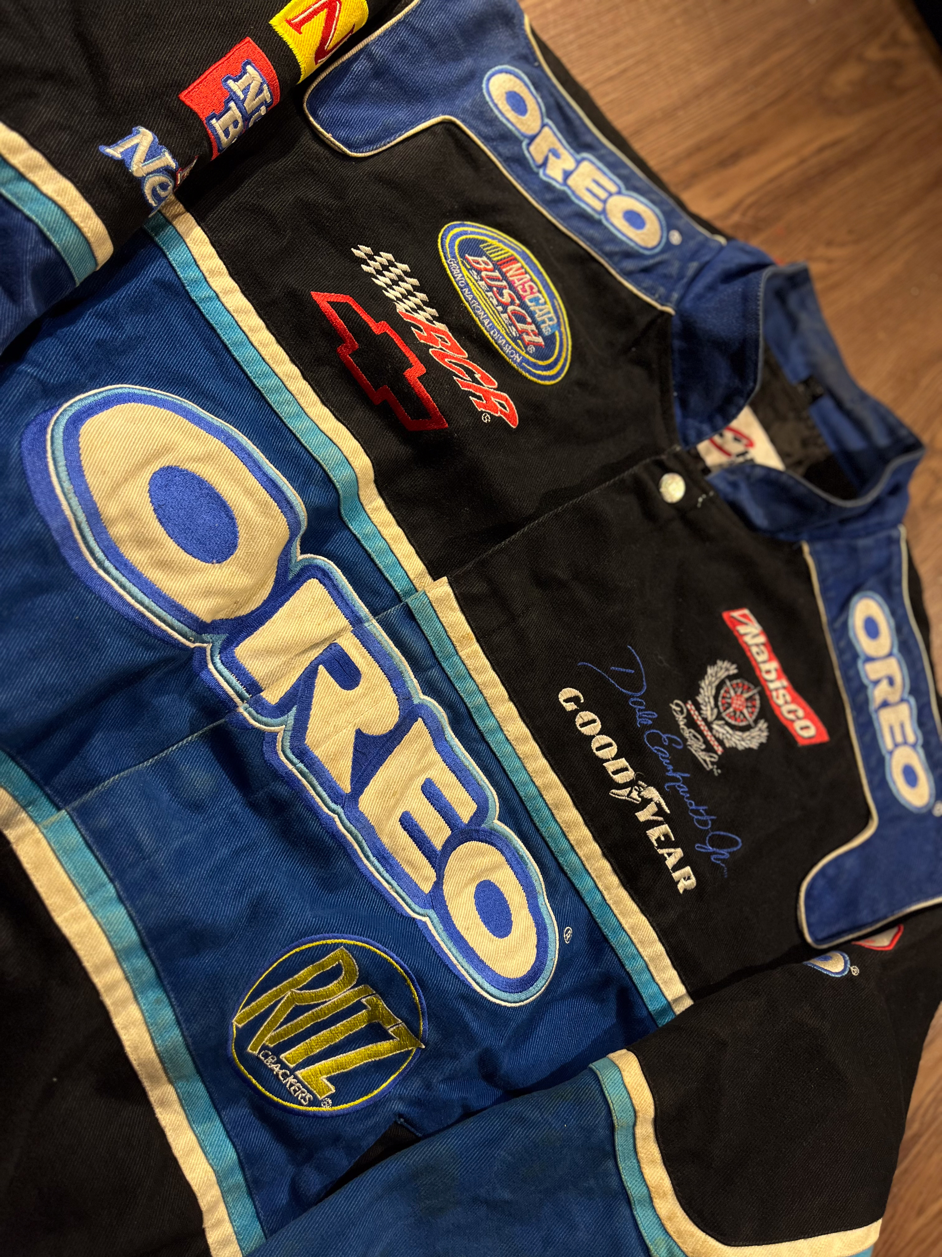 [XL] NASCAR Oreo Ritz Dale Earnthard #8 Race Jacket by JH designs✨