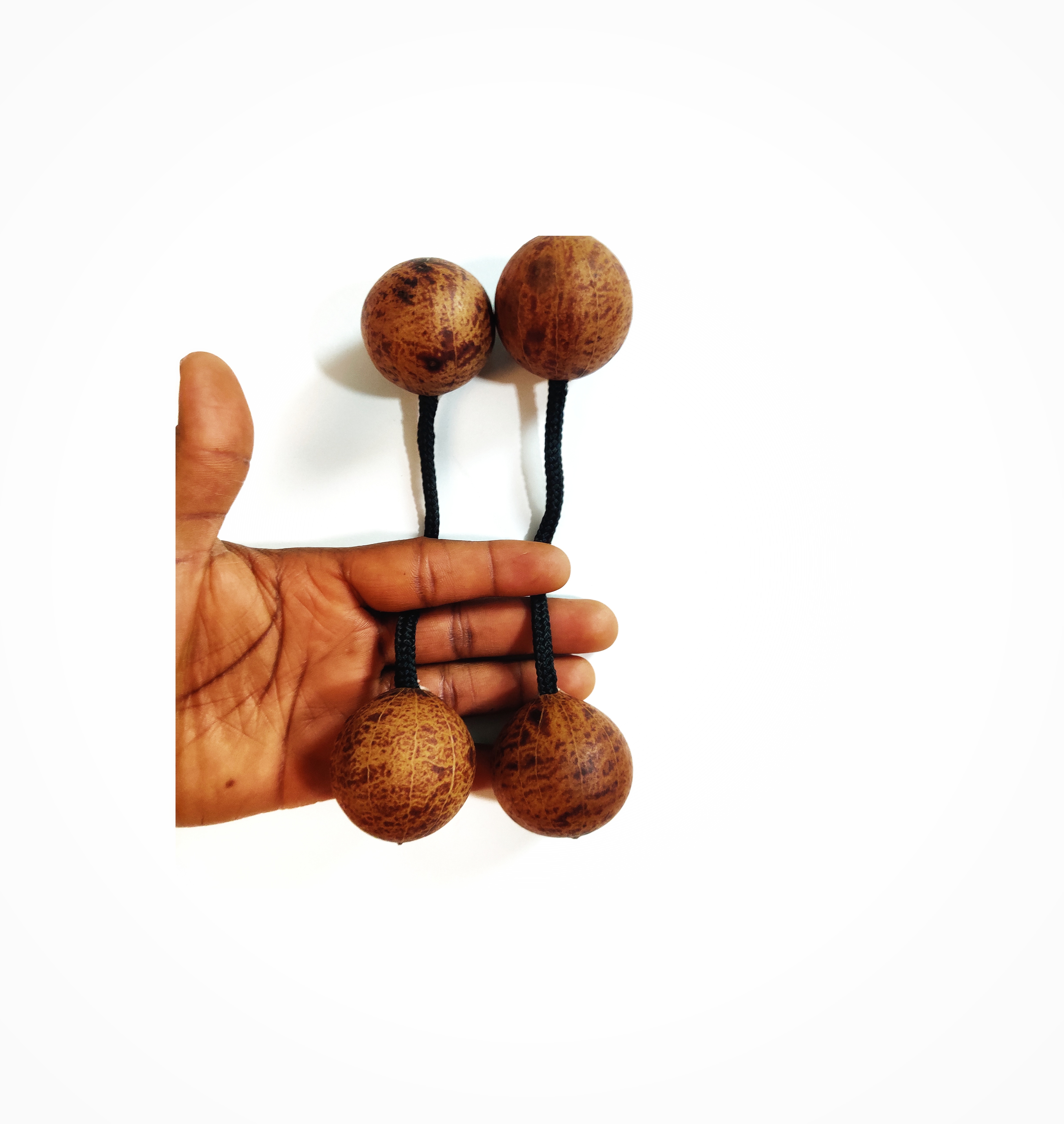 Mini Asalato Shaker - Handmade West African Percussion Instrument with Unique Design and Traditional Sound