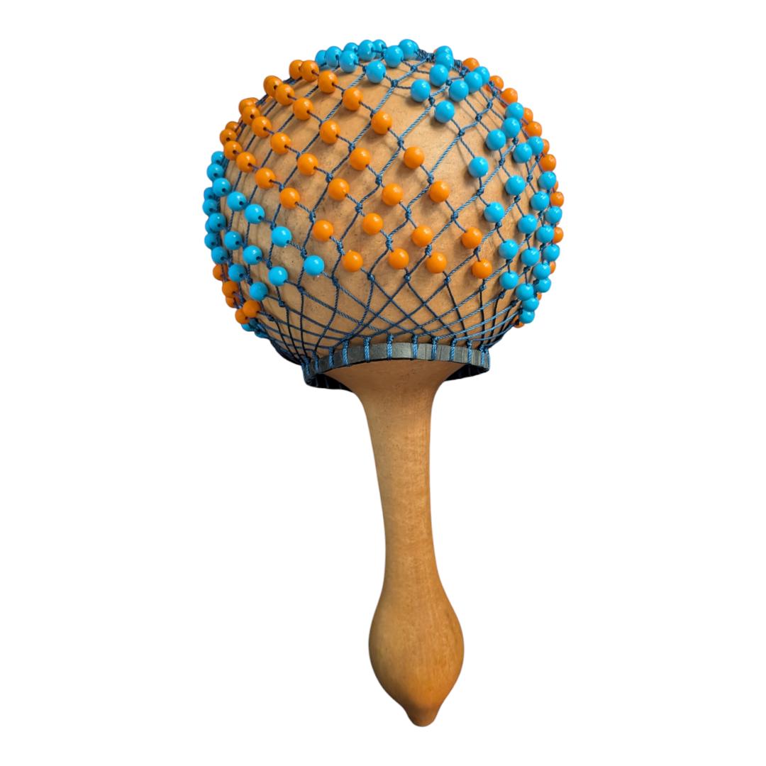 Shekere Shaker – Authentic African Percussion Instrument | Handwoven Calabash Gourd with Beaded Netting | Small, Medium & Large Sizes