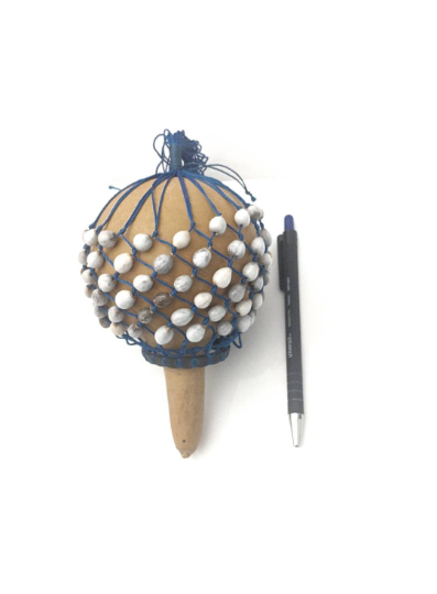 Handmade African Gourd Shaker - 6-inch Percussion Instrument for Kids