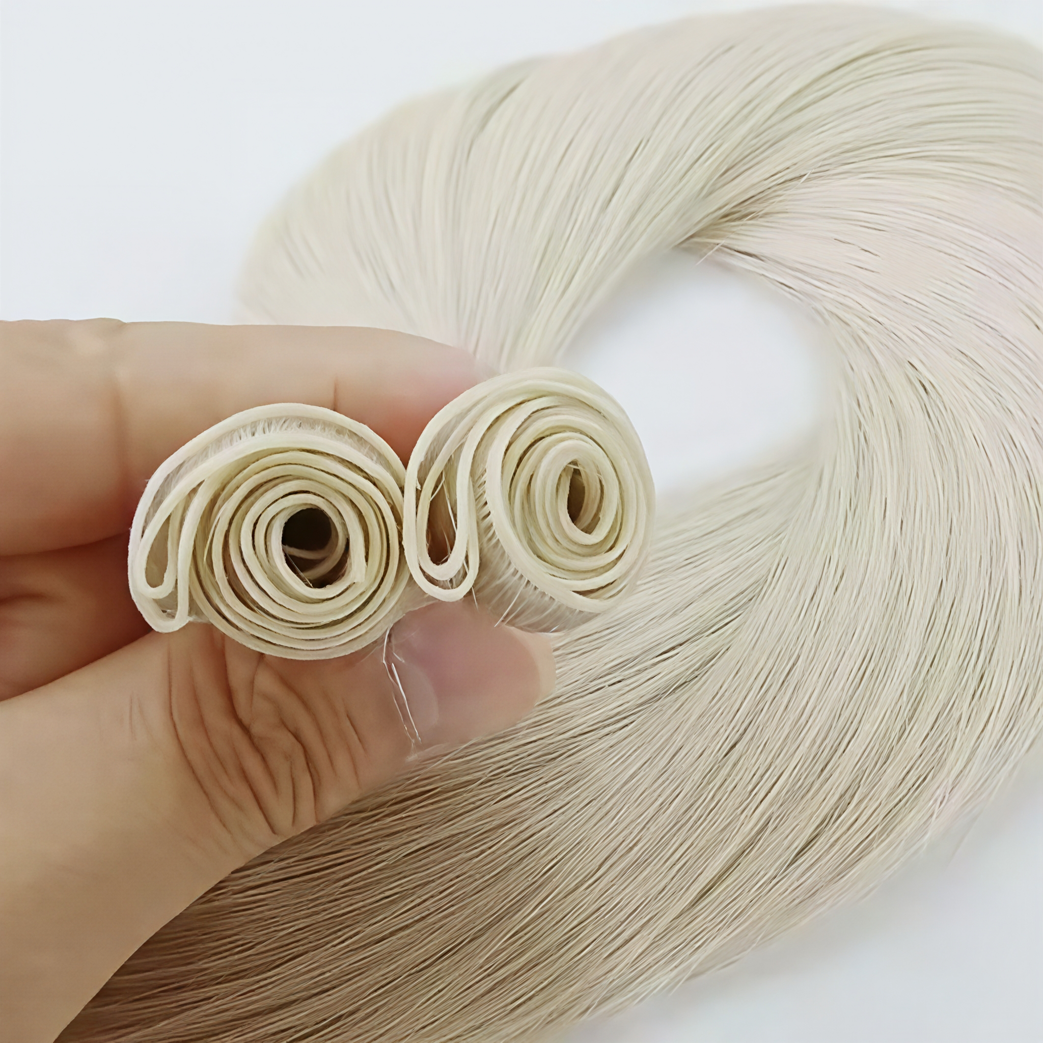 Premium Luxury Quality Genius Weft Hair Extensions One Donor Full Cuticle 100% Virgin Human Hair Invisible Weft Hair Extensions