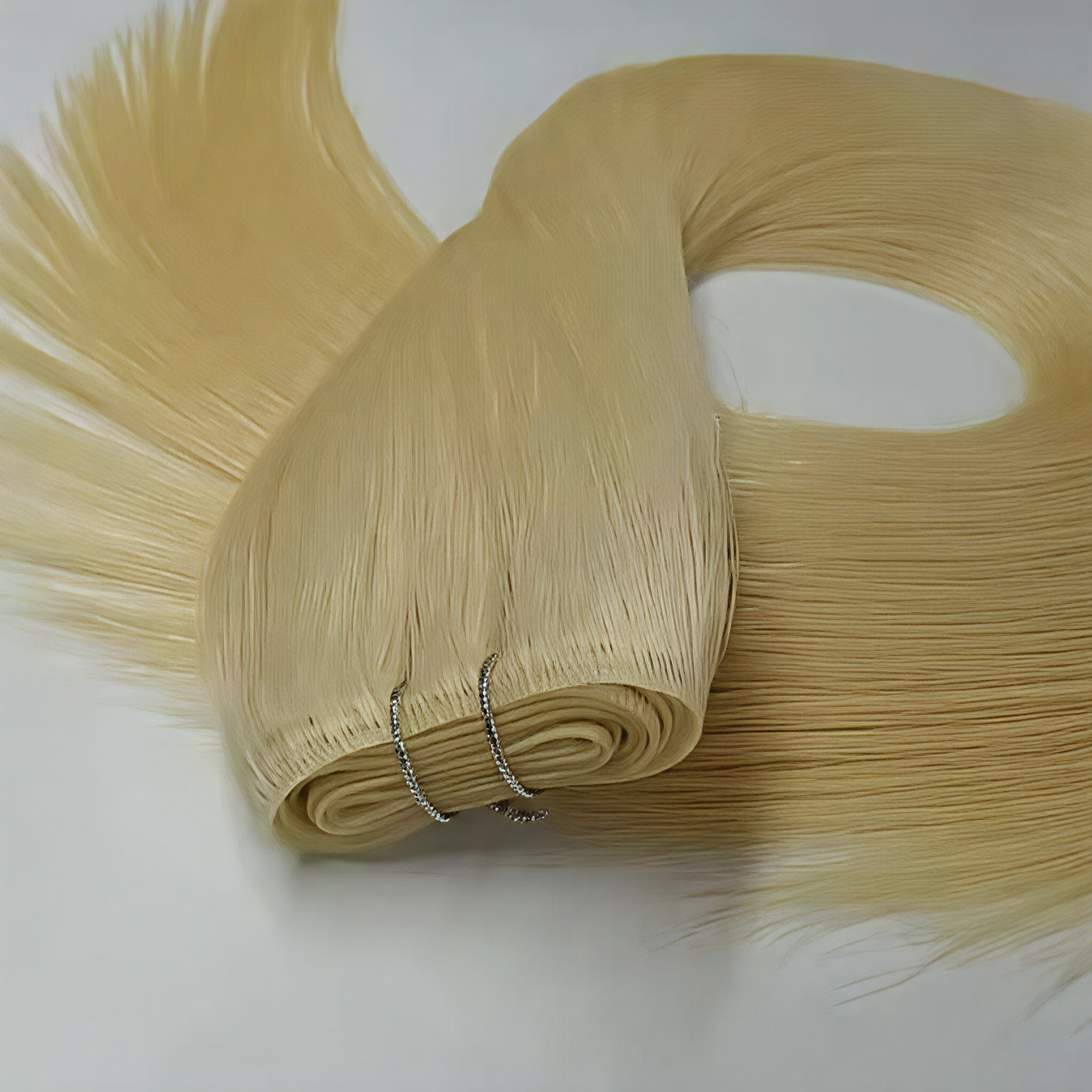 European virgin hair thinnest invisible weft no return hair double pull genius weft hair extensions