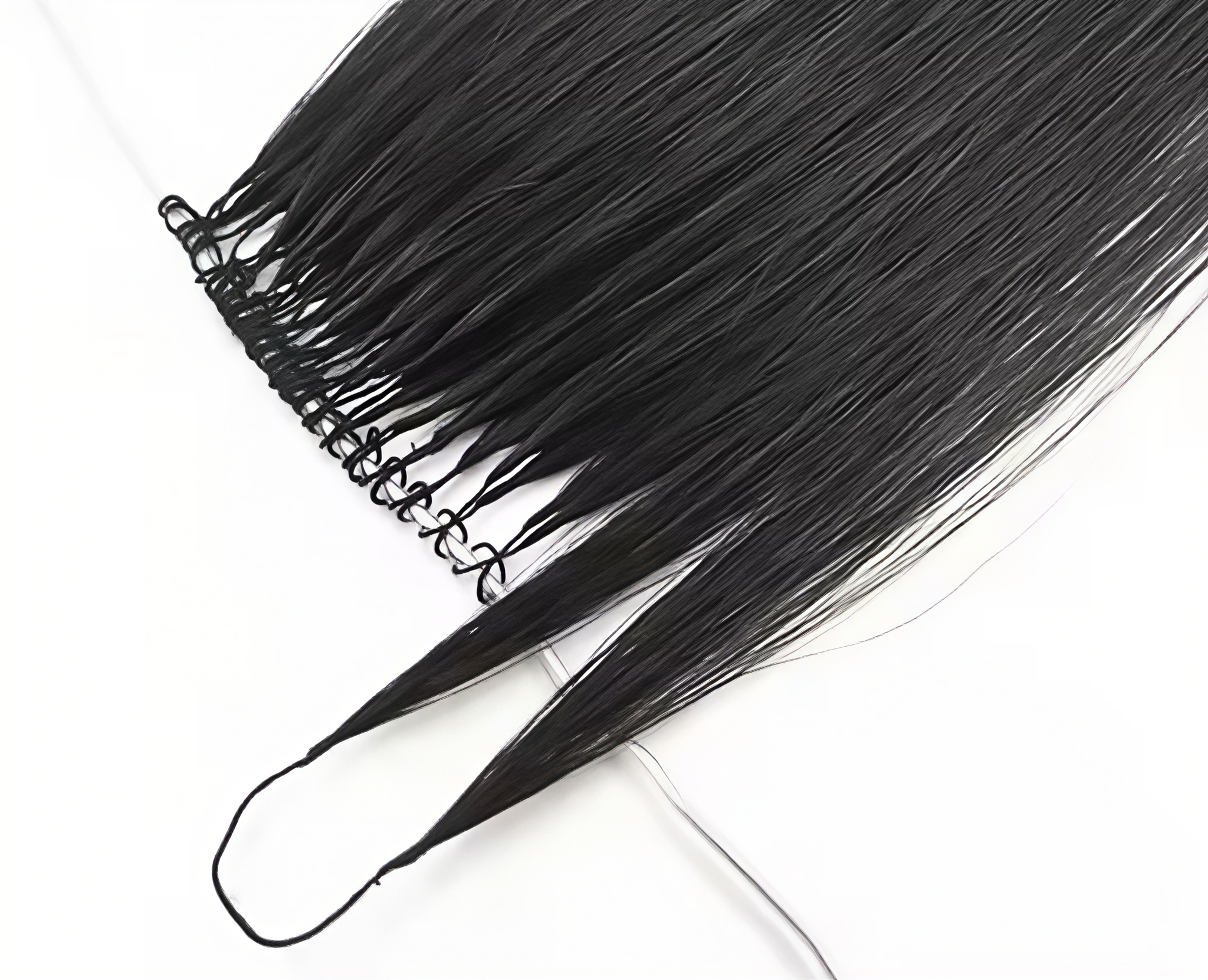 Best Selling Top Quality Feather Hair 100% Virgin Full Cuticle Human Hair Two Strands Connected Feather Hair Extensions