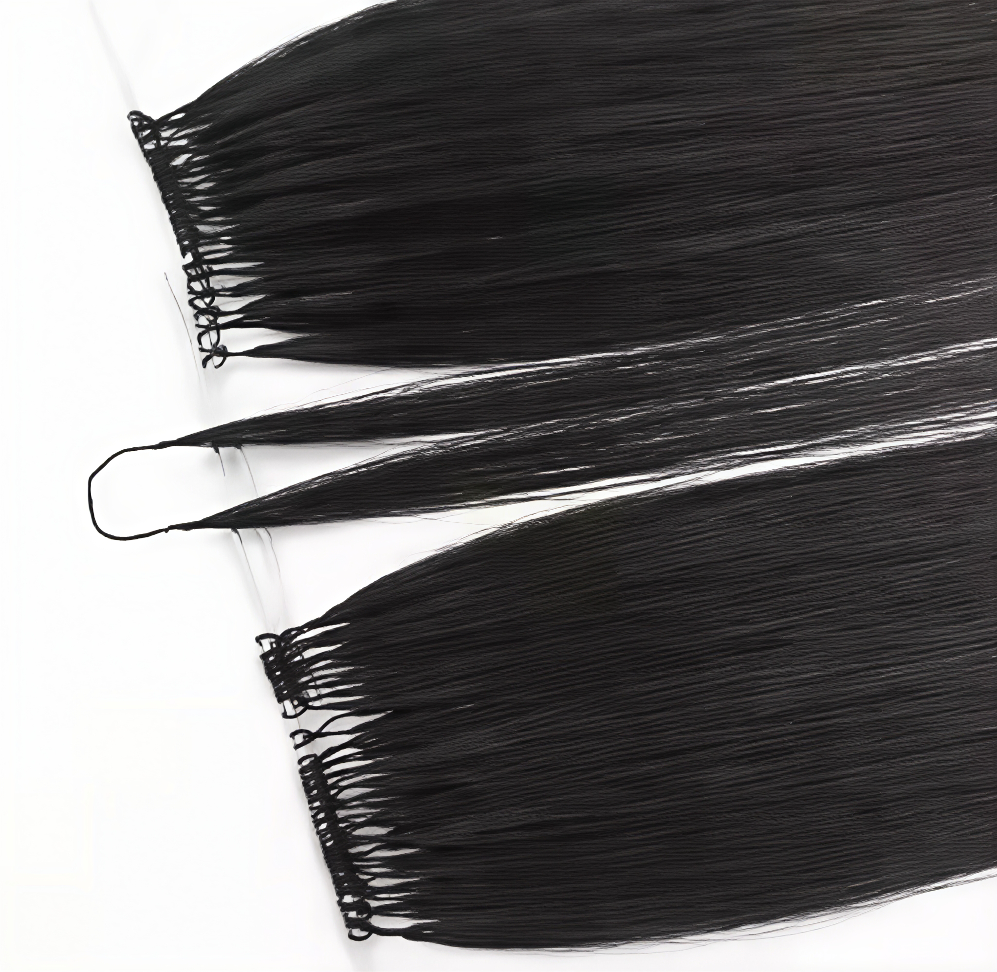 Best Selling Top Quality Feather Hair 100% Virgin Full Cuticle Human Hair Two Strands Connected Feather Hair Extensions