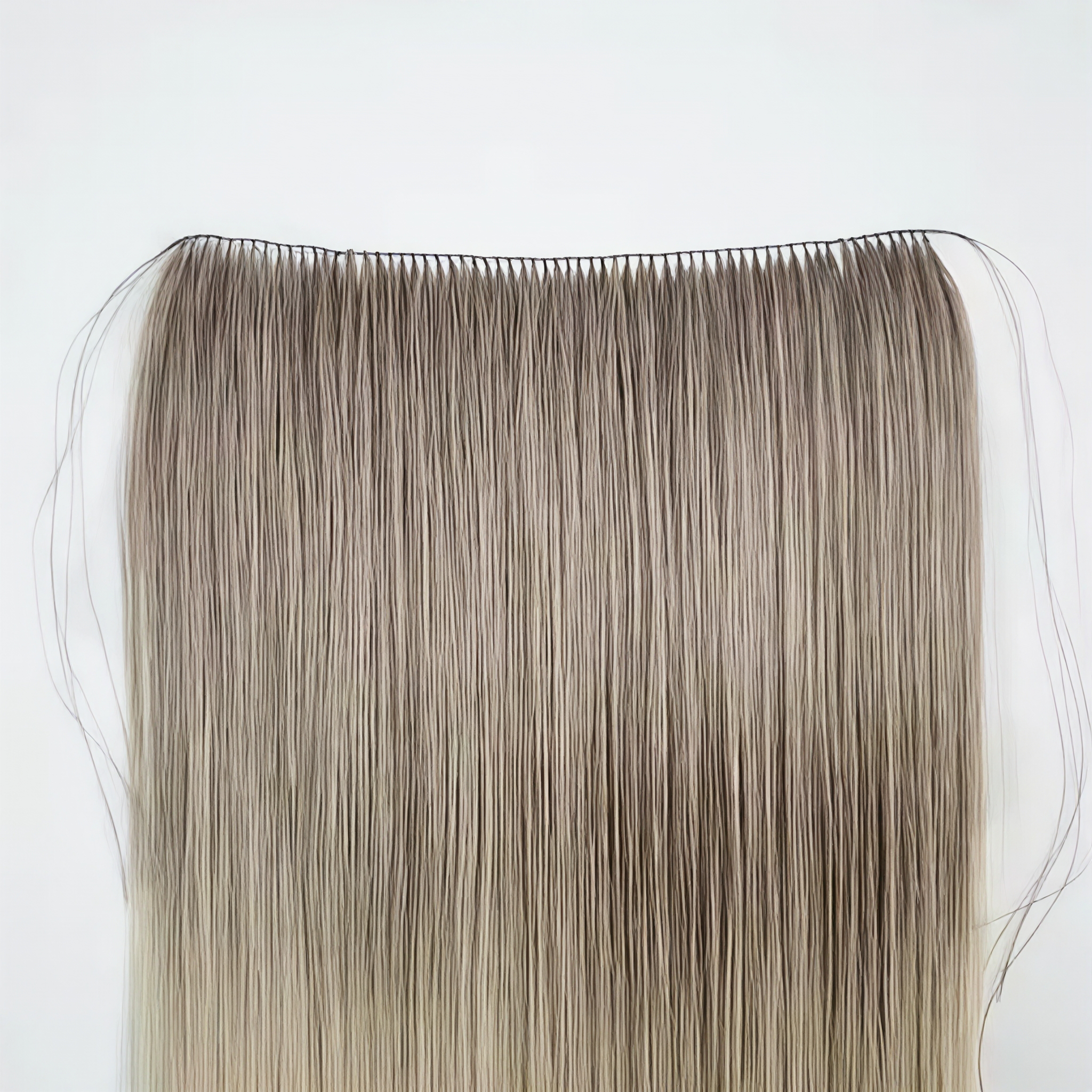 Cuticle Aligned Feather Thread Hair Weft Extensions Super Premium Handmade Wefts
