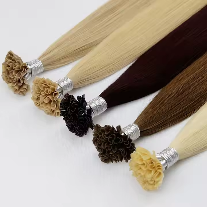 High Quality Double Pull K Tip Hair Extensions 100% European Virgin Human Hair Keratin Fusion U Tip Hair Extensions