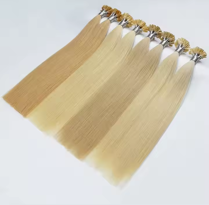 High Quality Double Pull K Tip Hair Extensions 100% European Virgin Human Hair Keratin Fusion U Tip Hair Extensions