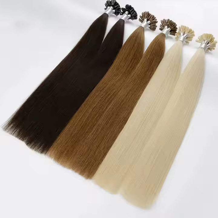 High Quality Double Pull K Tip Hair Extensions 100% European Virgin Human Hair Keratin Fusion U Tip Hair Extensions